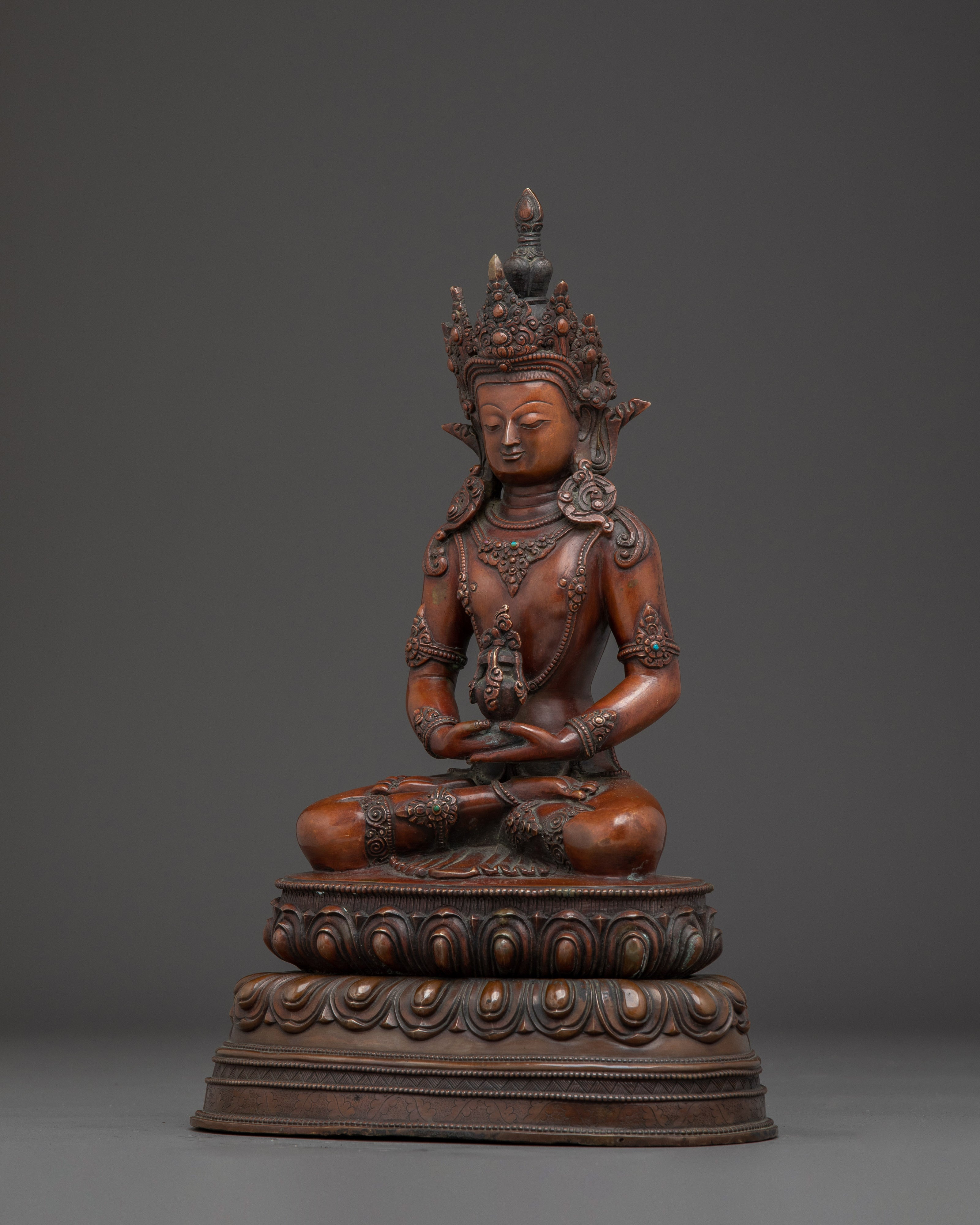 Statue of Crowned Amitayus | Buddha of Long-life