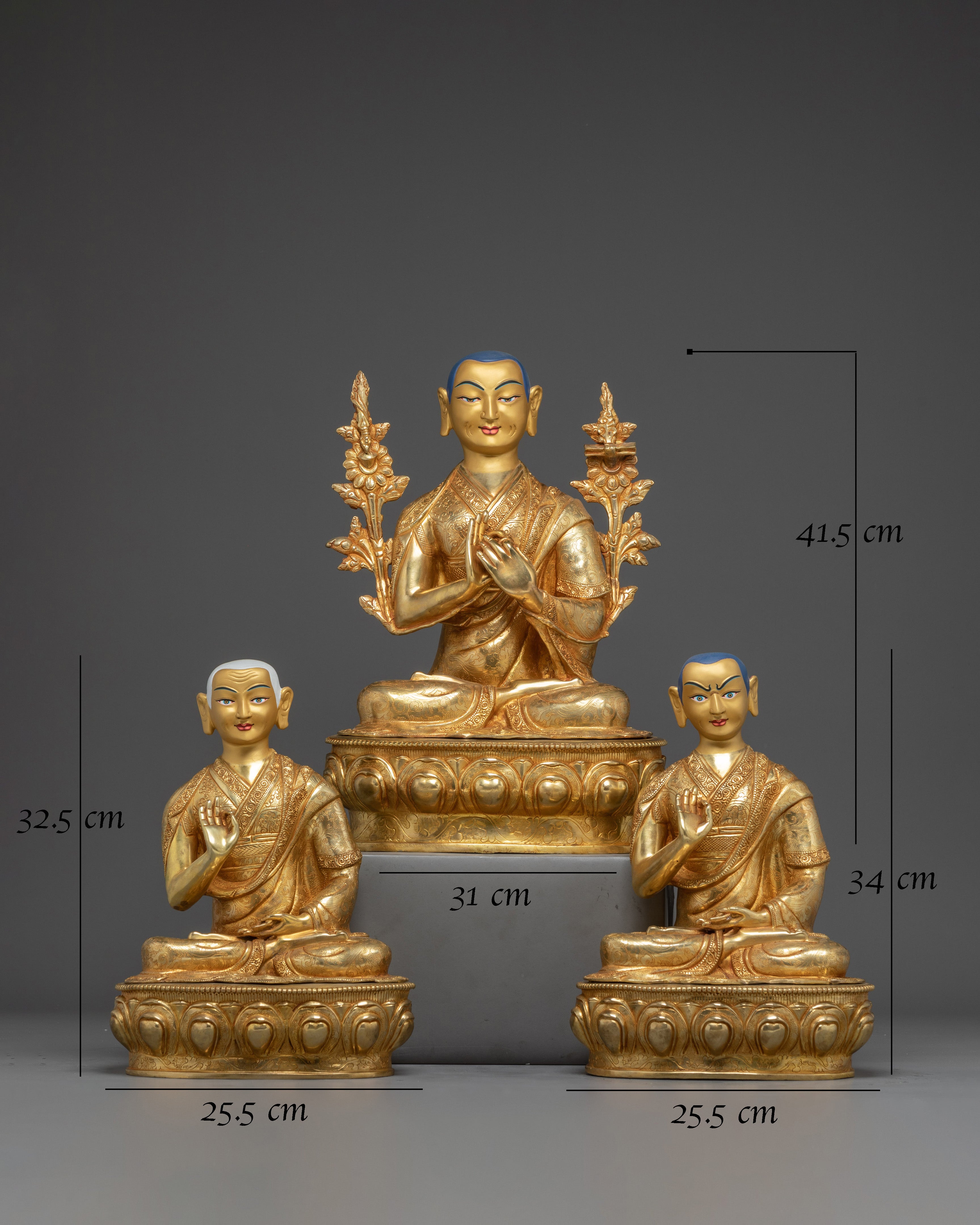 Tsongkhapa set Handmade Statues 