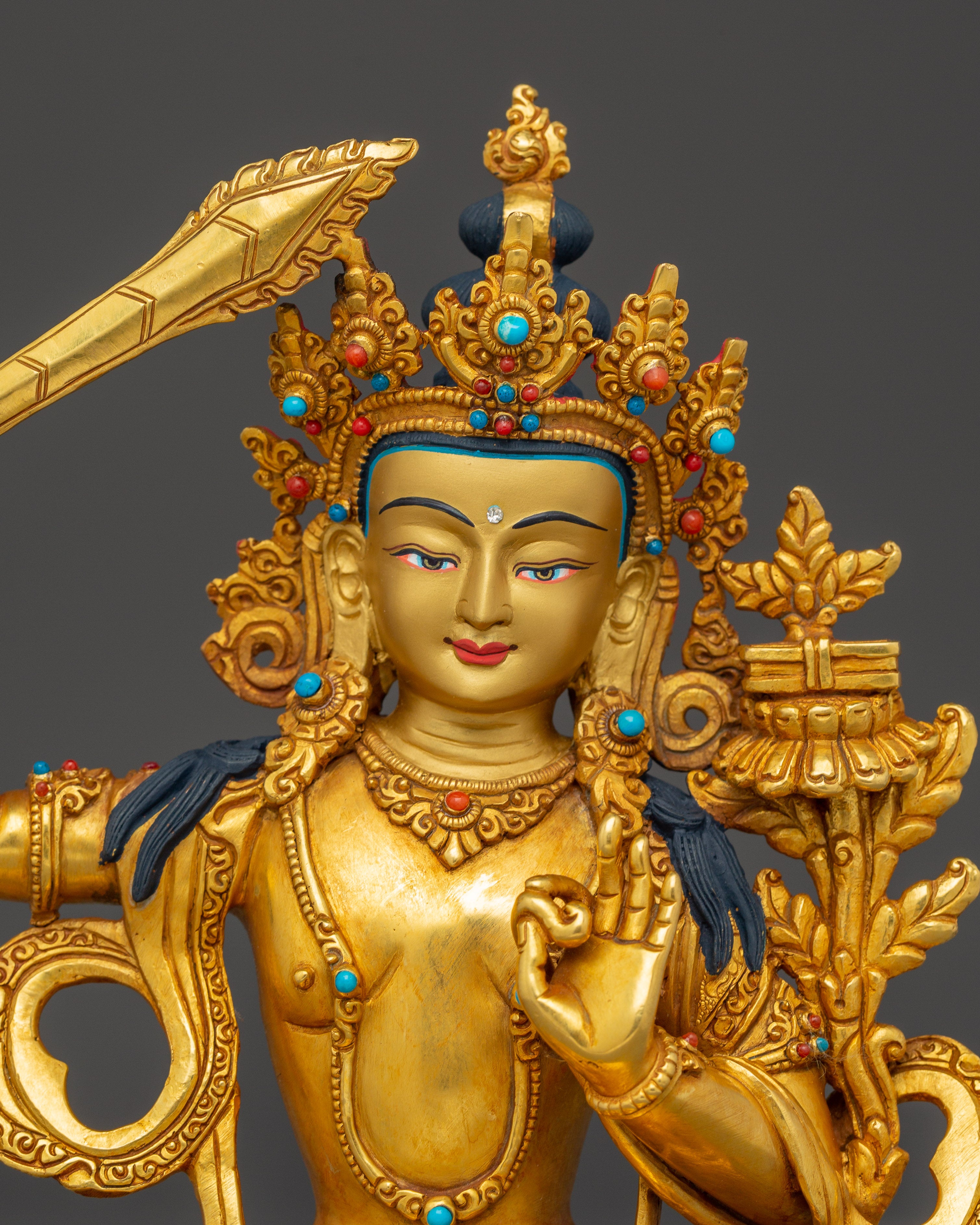 Prajna Bodhisattva Manjushri Artwork | Wielder of the Flaming Sword