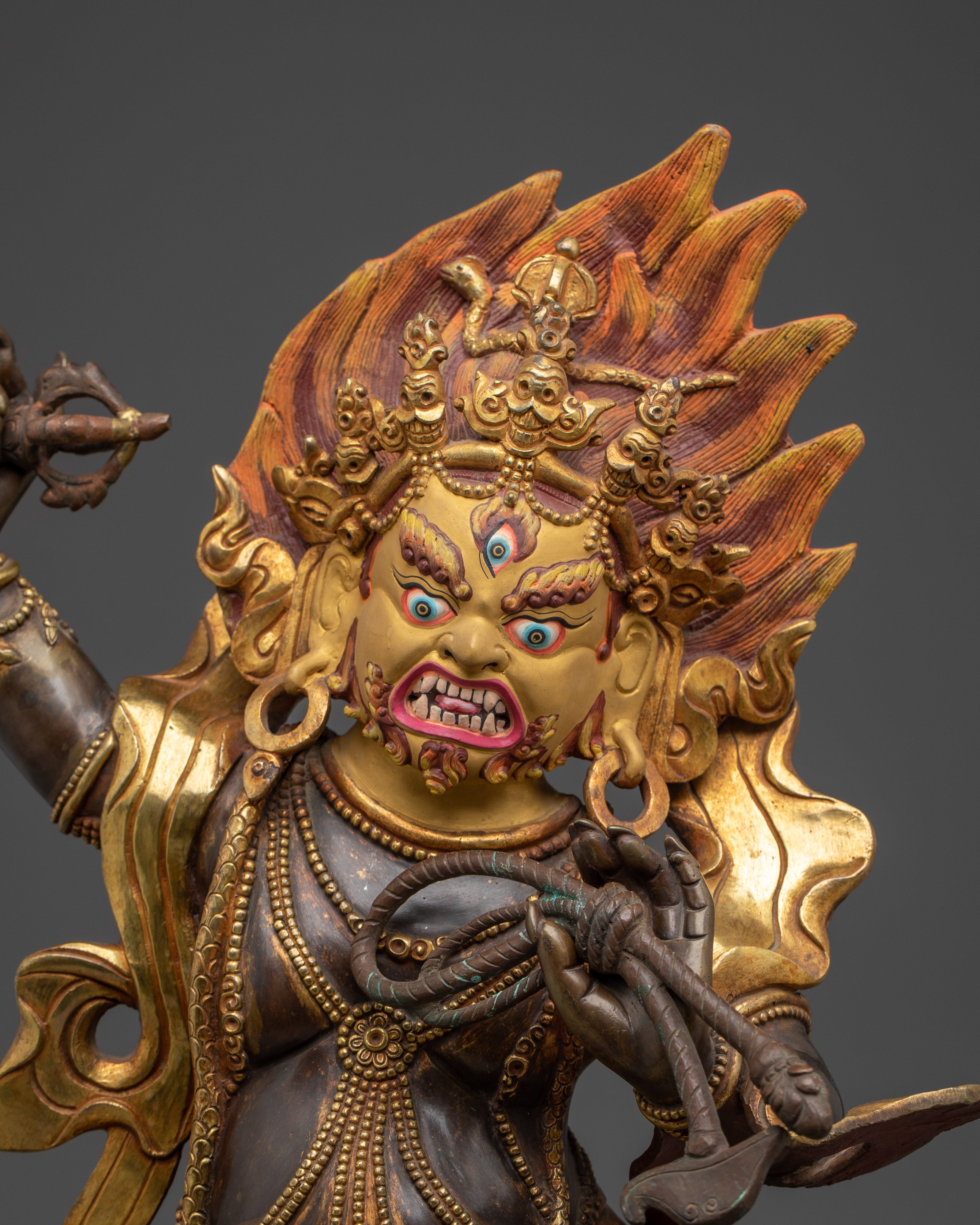 Buddhist Protector Deity Vajrapani | Tantric Deity Statue