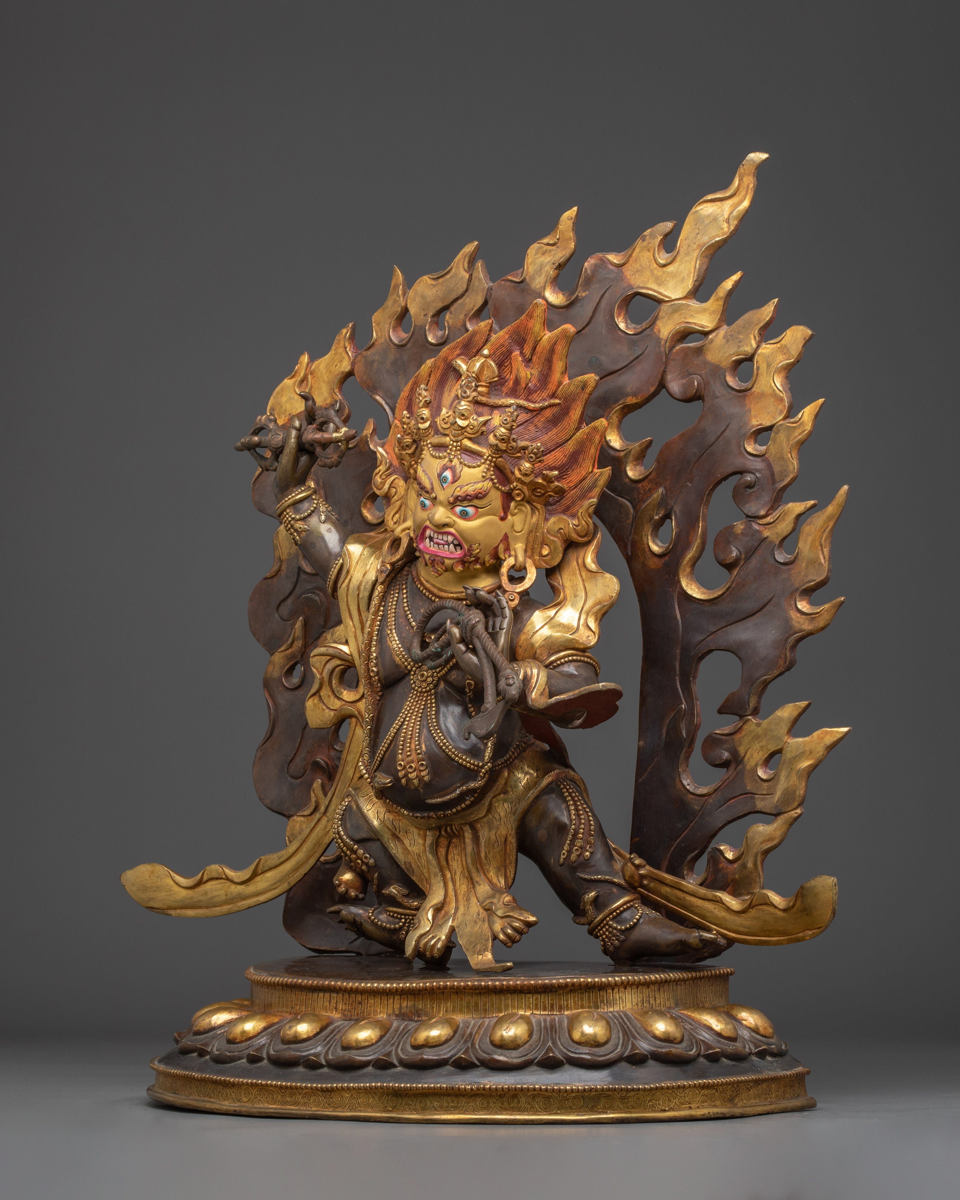 Buddhist Protector Deity Vajrapani | Tantric Deity Statue