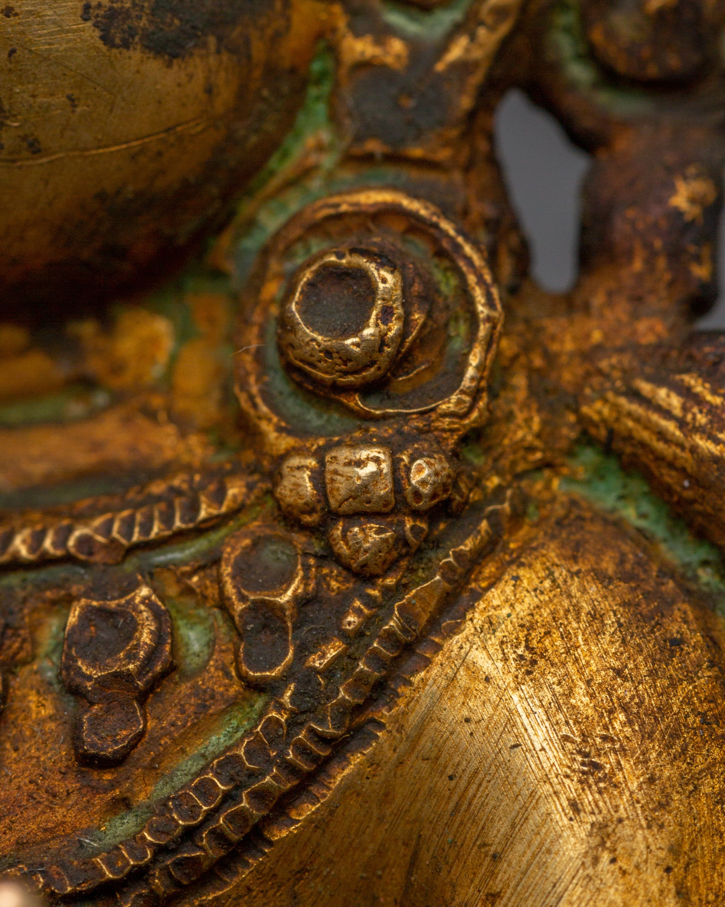 Antique Sacred Feminine Art of Green Tara | The Compassionate Protector