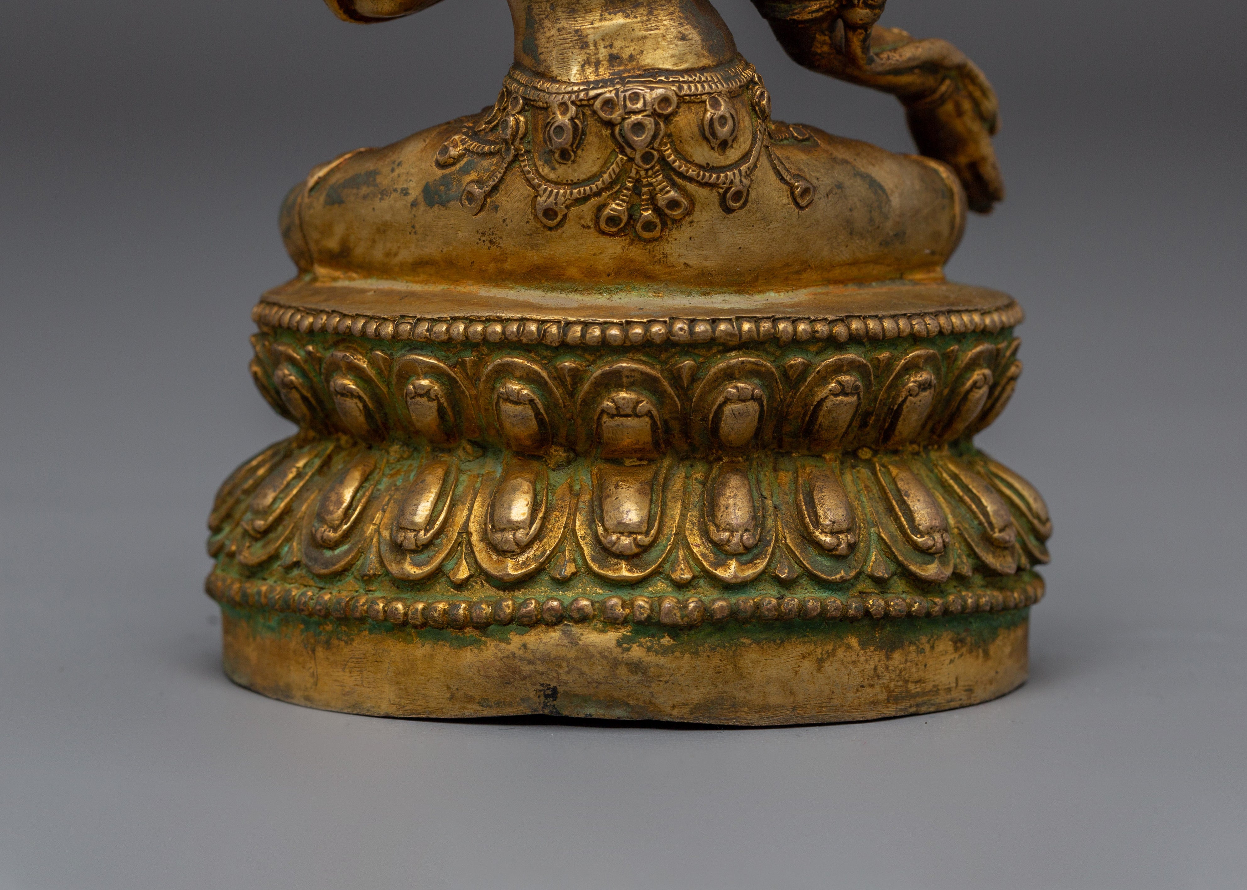 Antique Sacred Feminine Art of Green Tara | The Compassionate Protector