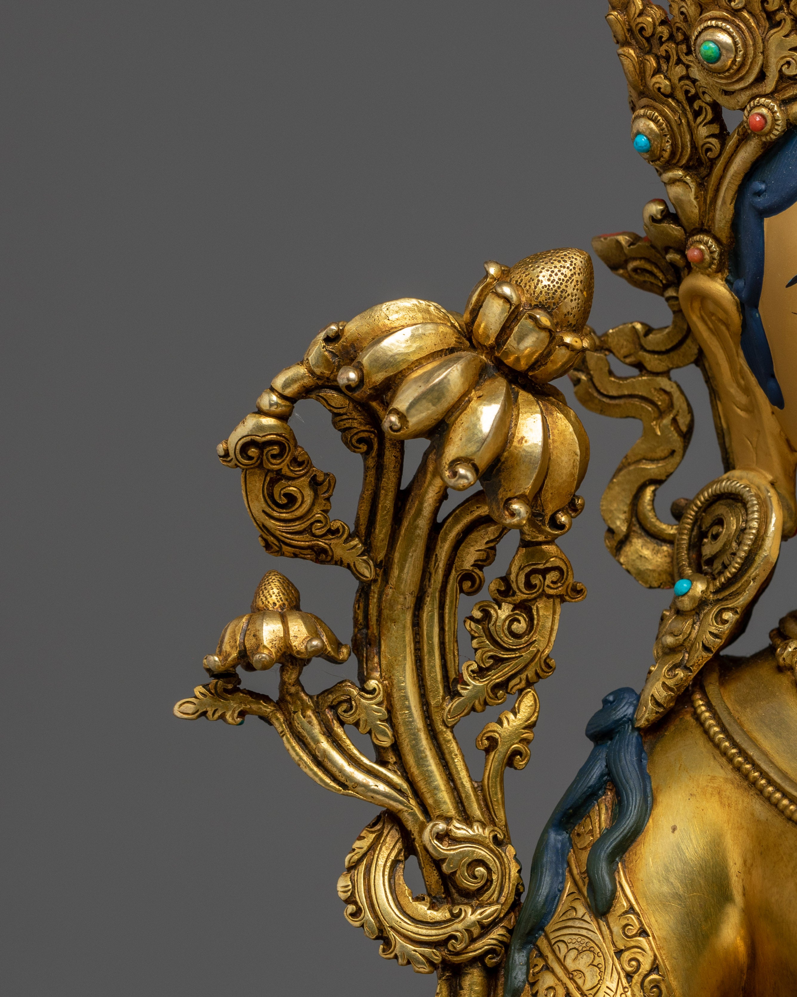 Statue of Green Tara on Throne | Mother of Liberation