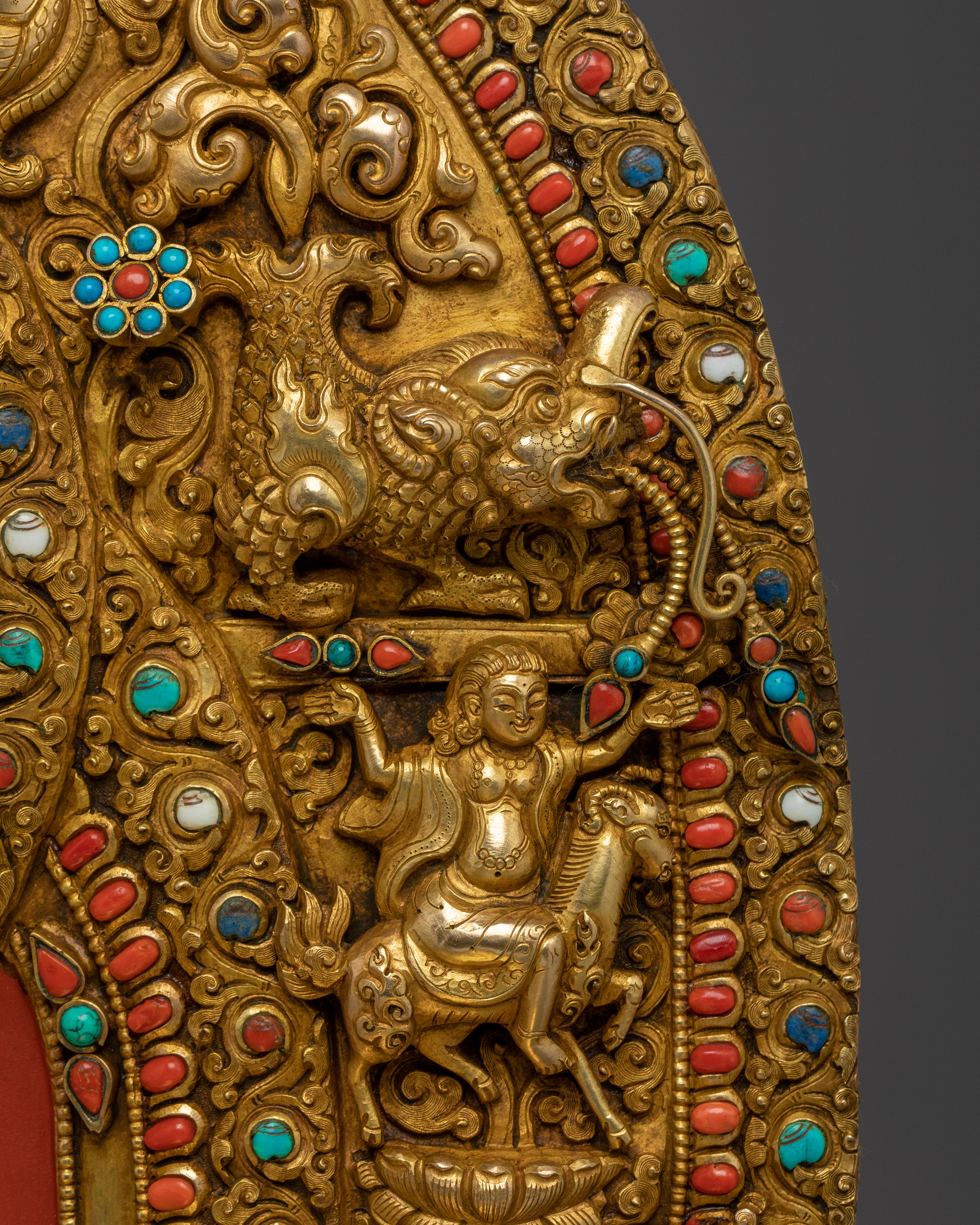Statue of Green Tara on Throne | Mother of Liberation