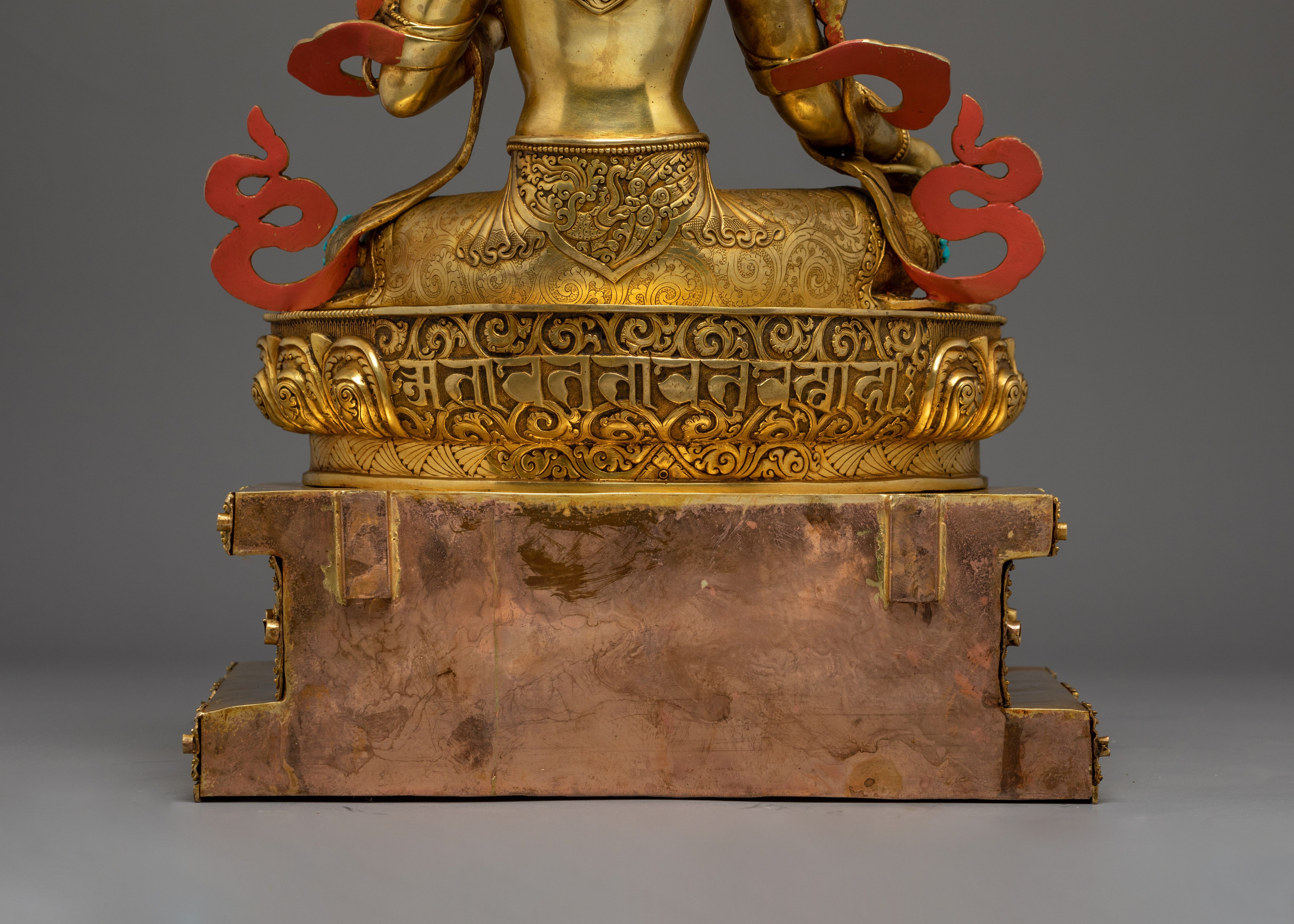 Statue of Green Tara on Throne | Mother of Liberation