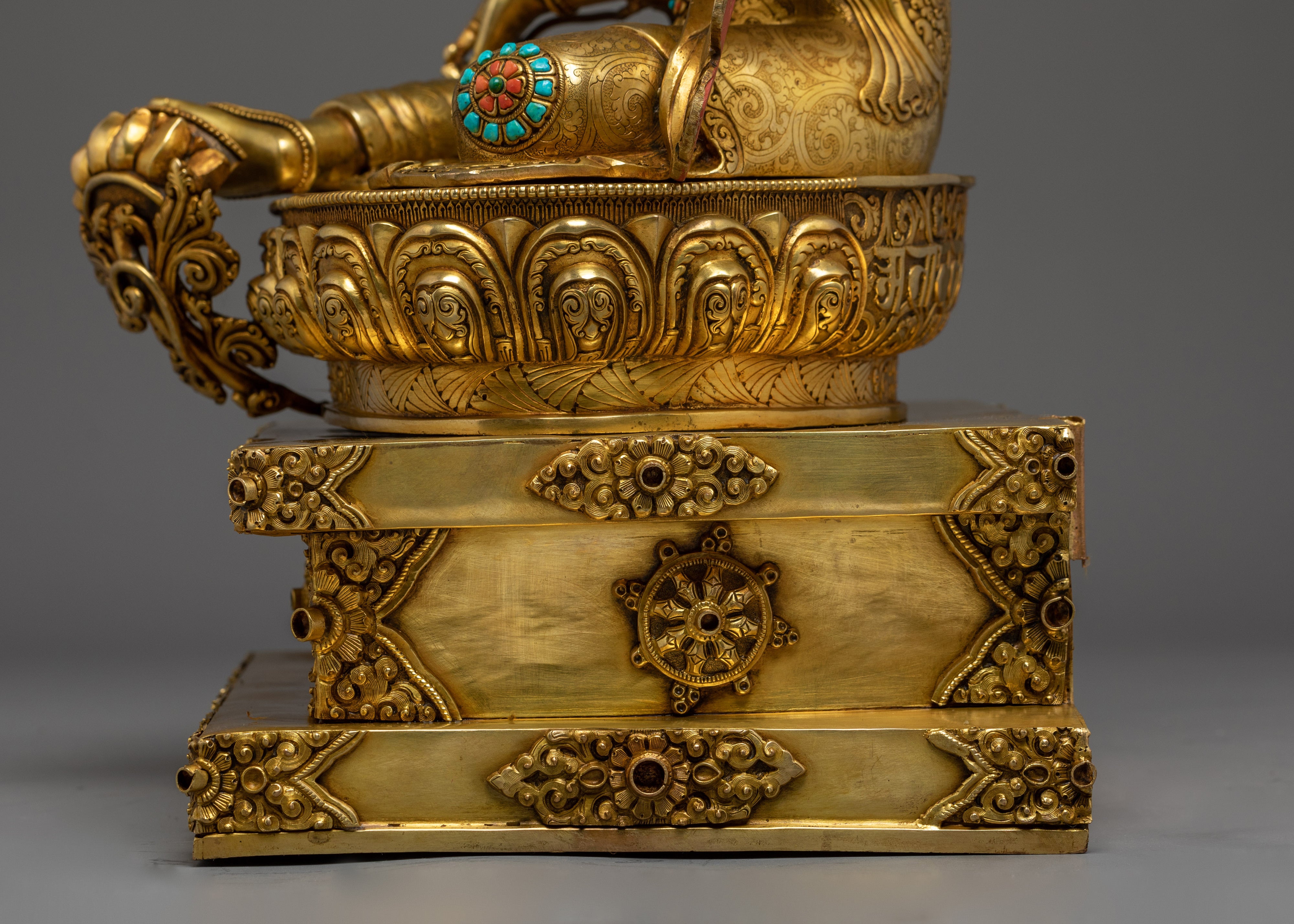 Statue of Green Tara on Throne | Mother of Liberation