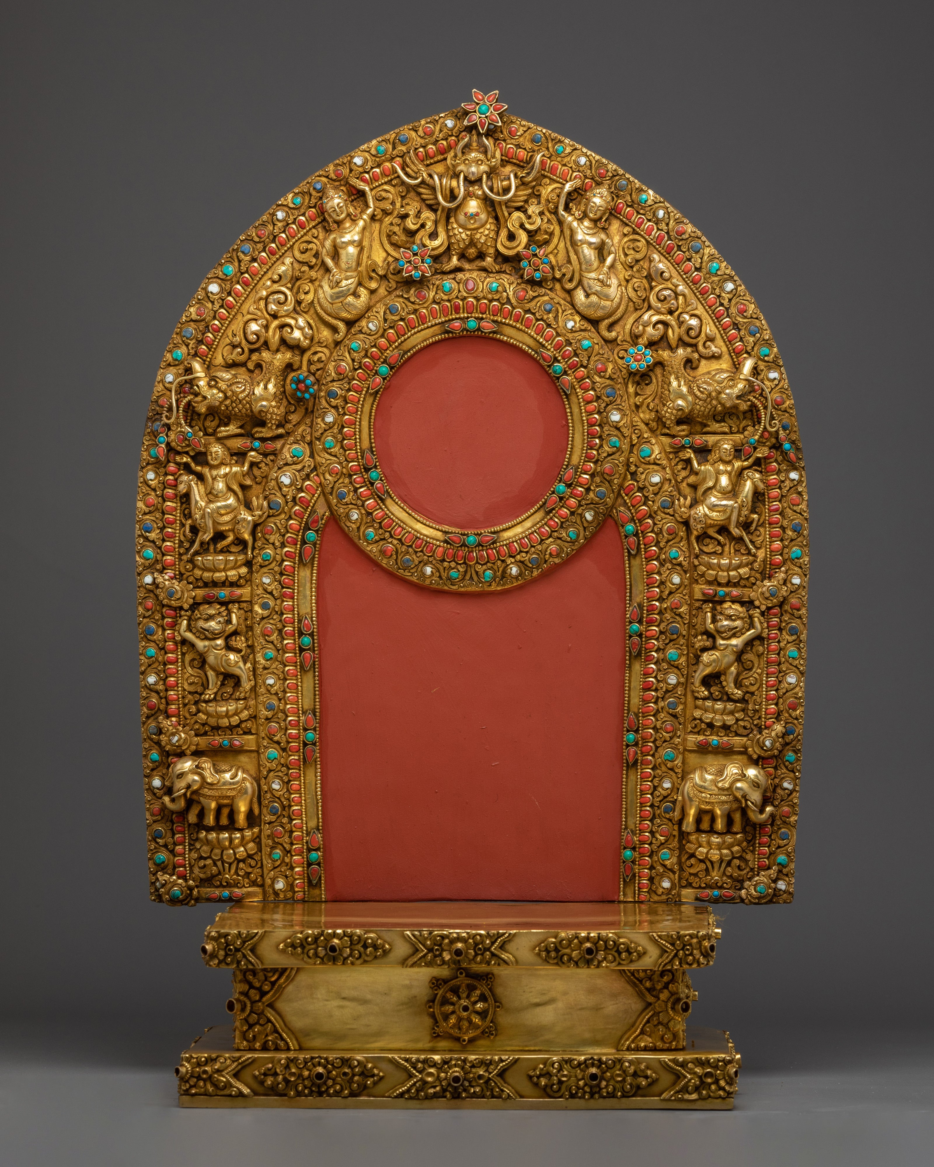 Statue of Green Tara on Throne | Mother of Liberation