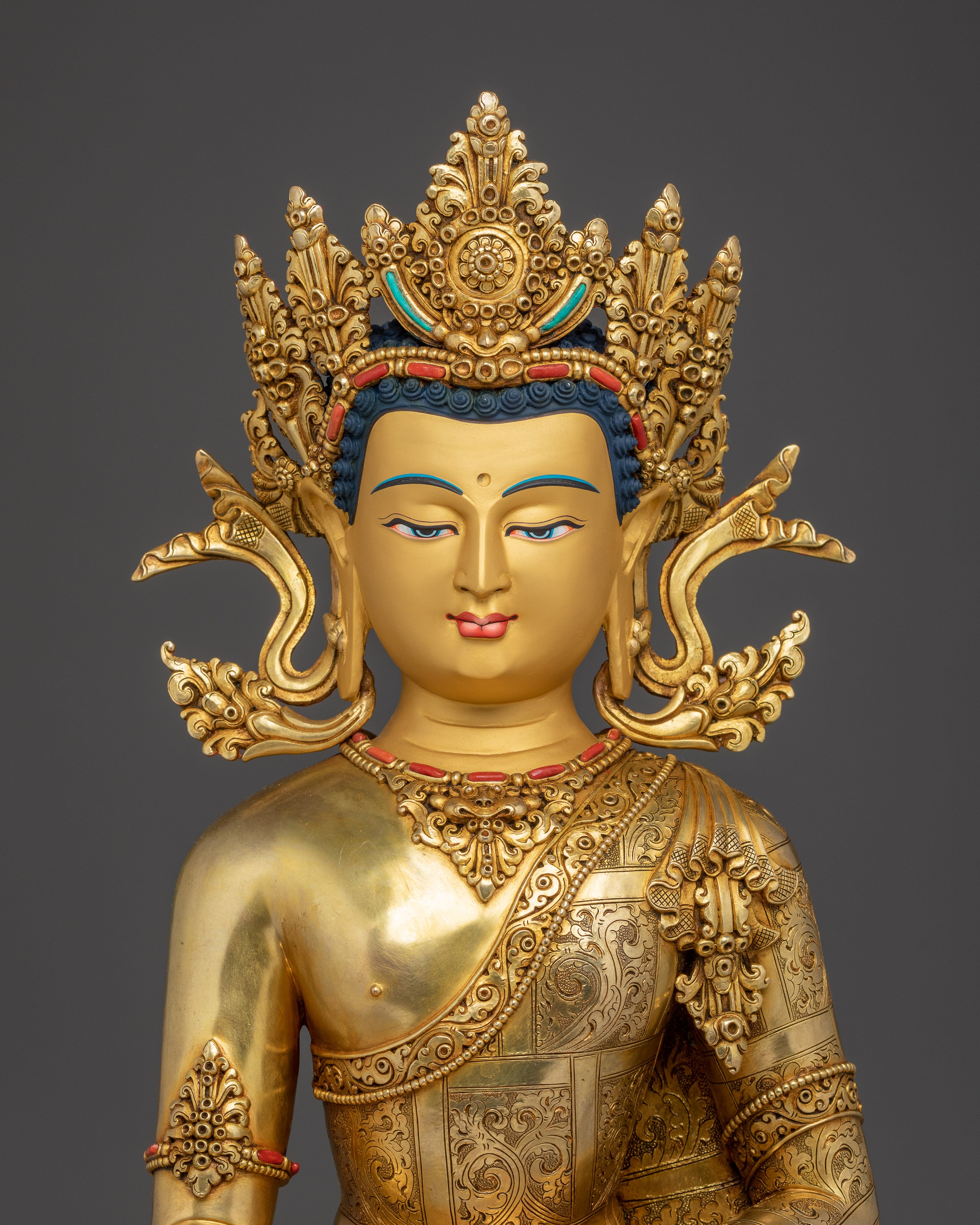 Crown Shakyamuni Buddha Art | Mindfulness Symbol