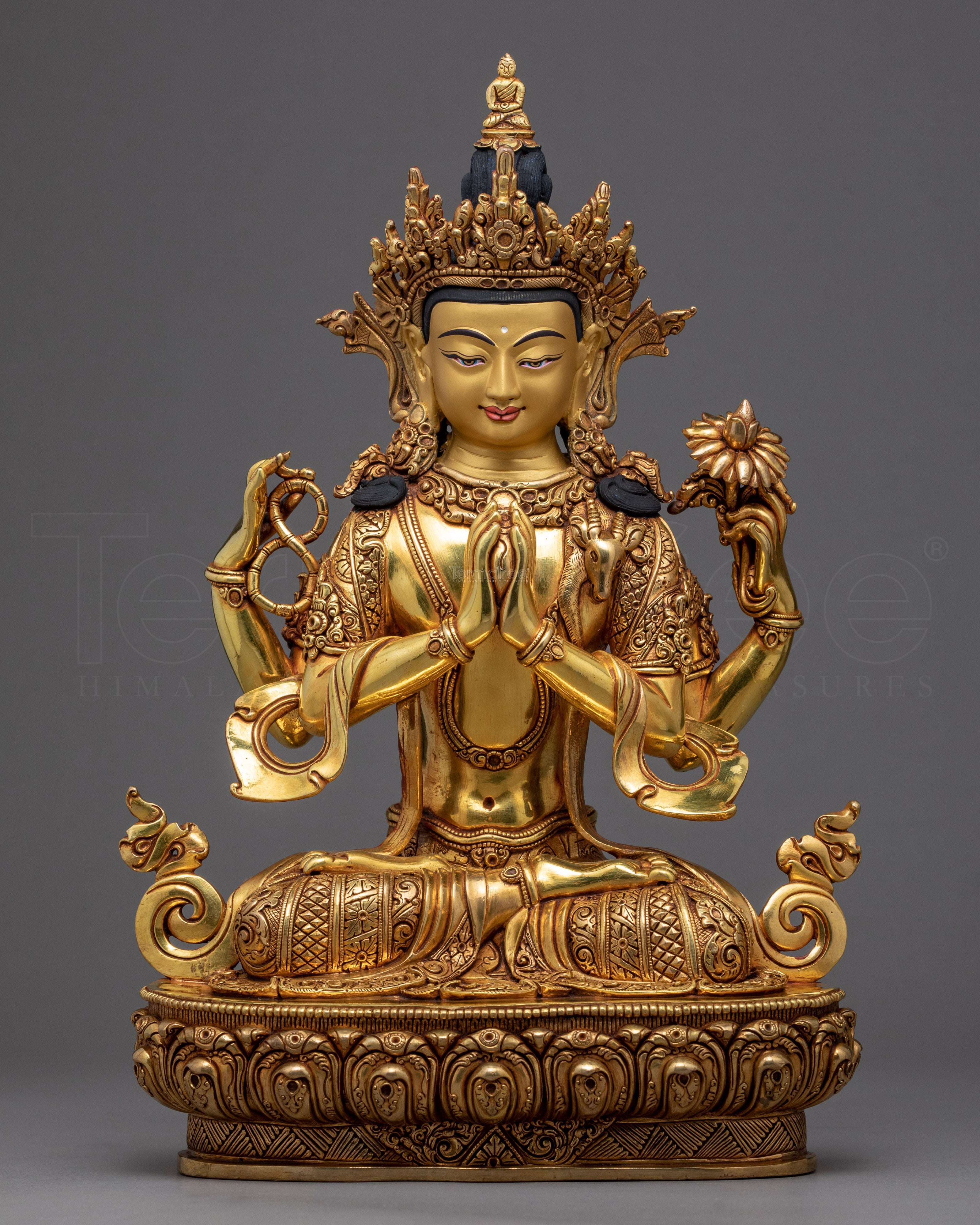 Chenrezig Avalokiteshvara Statue | Traditional Himalayan Art