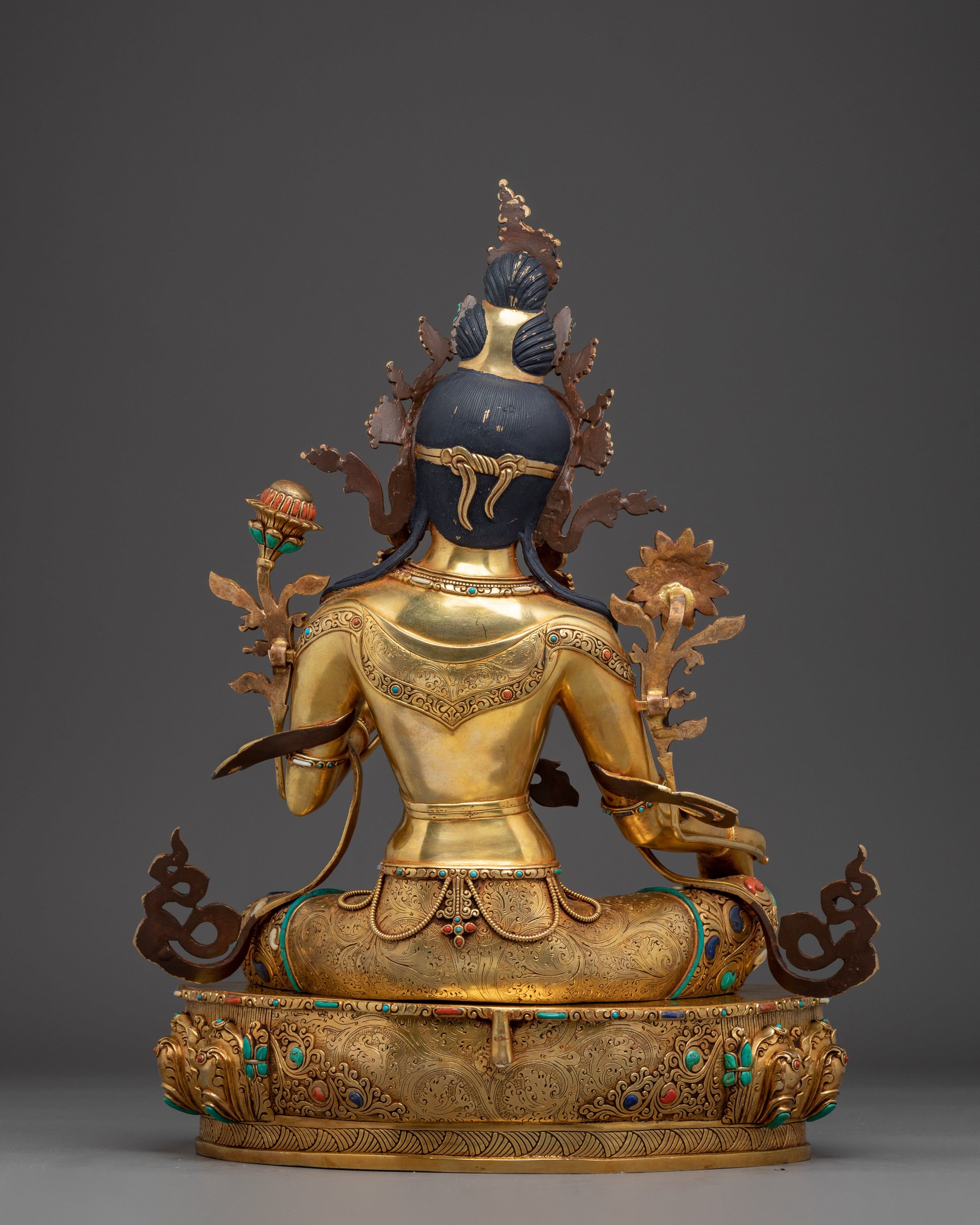 Female Buddha Art of Green Tara | Peaceful Tara