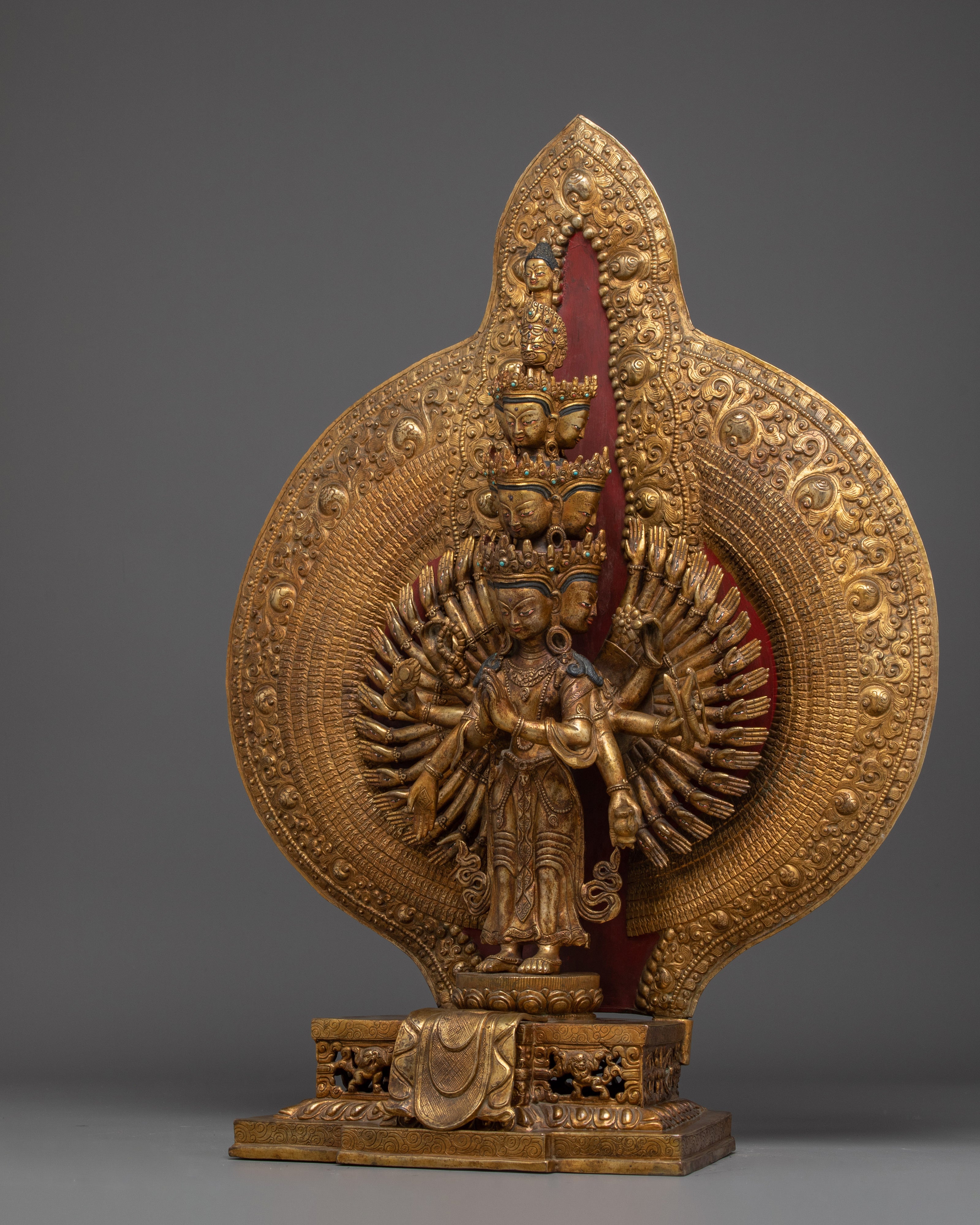 Handcrafted Chenrezig With 1000 Arms | Traditional Himalayan Art