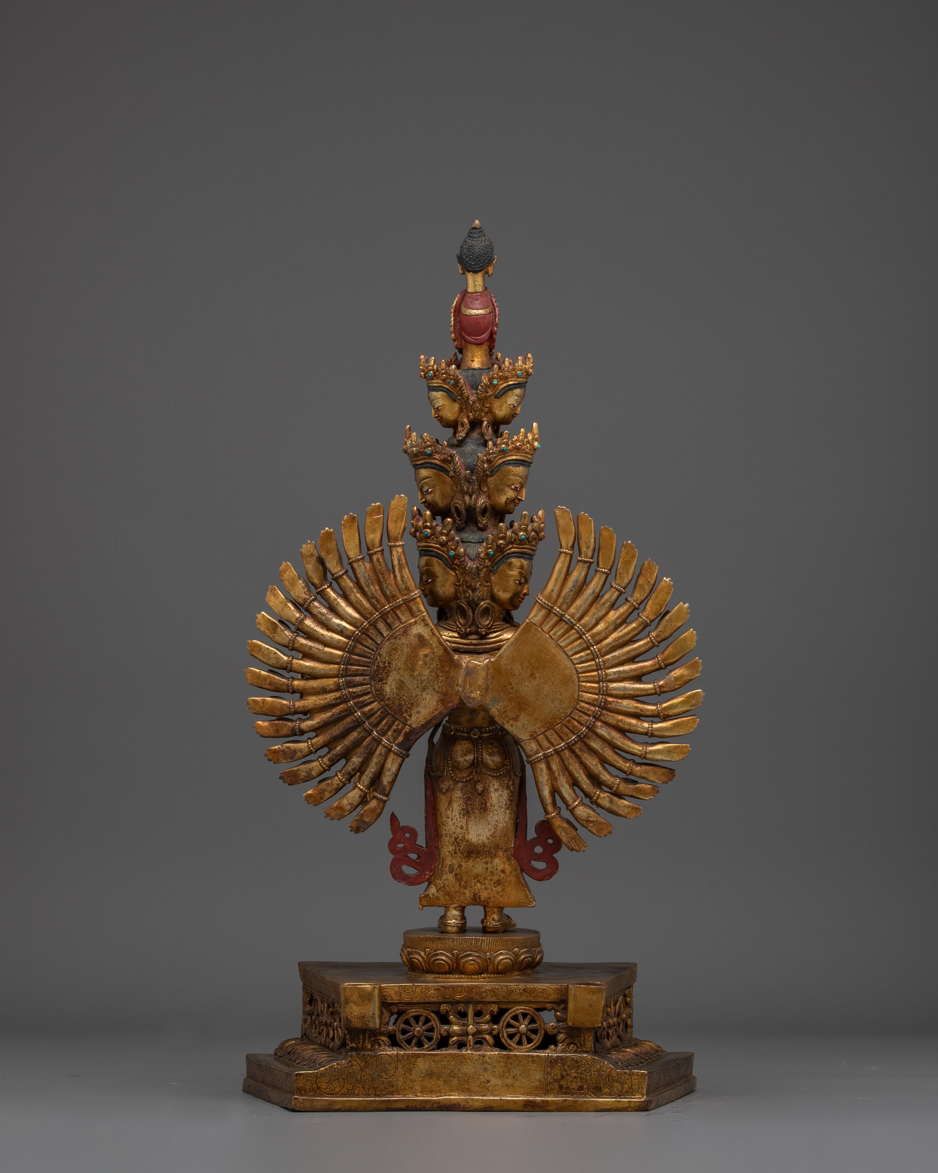 Handcrafted Chenrezig With 1000 Arms | Traditional Himalayan Art