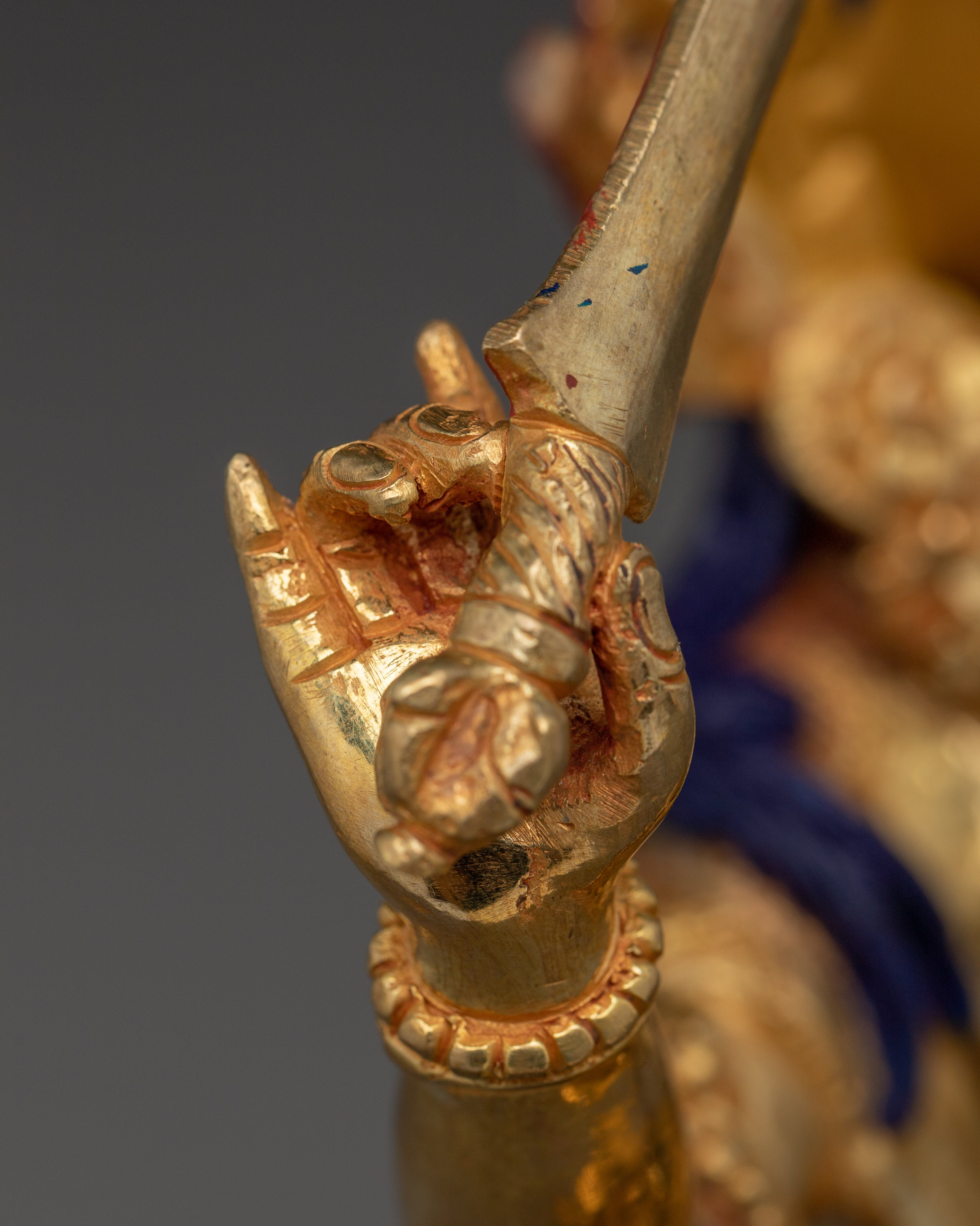 Manjushri Statue for Spiritual Enlightenment | Spiritual Wisdom Sculpture for Altar