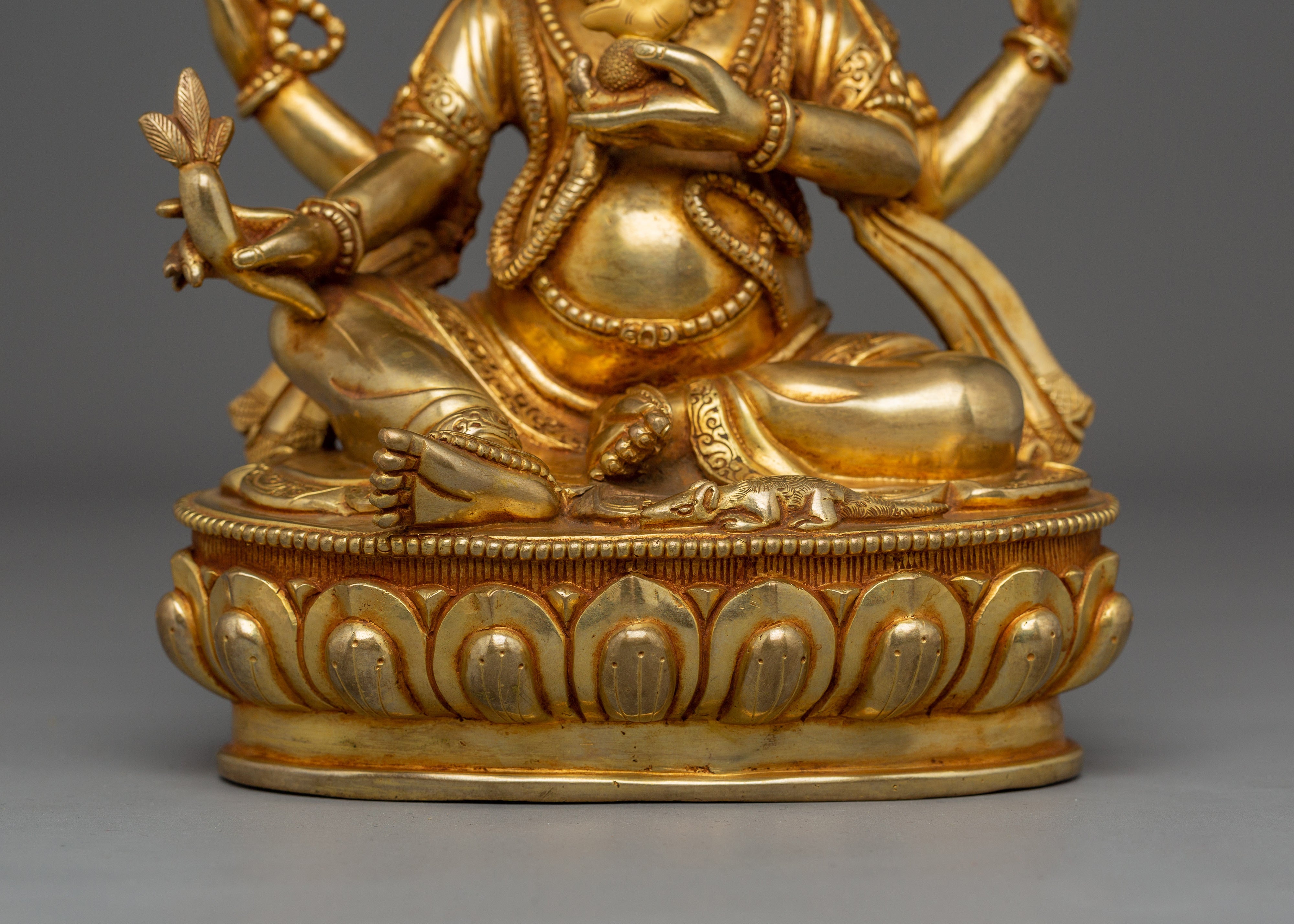 Ganesh 24k Gold Gilded and Copper Art | Symbol of Prosperity, Wisdom, and Protection