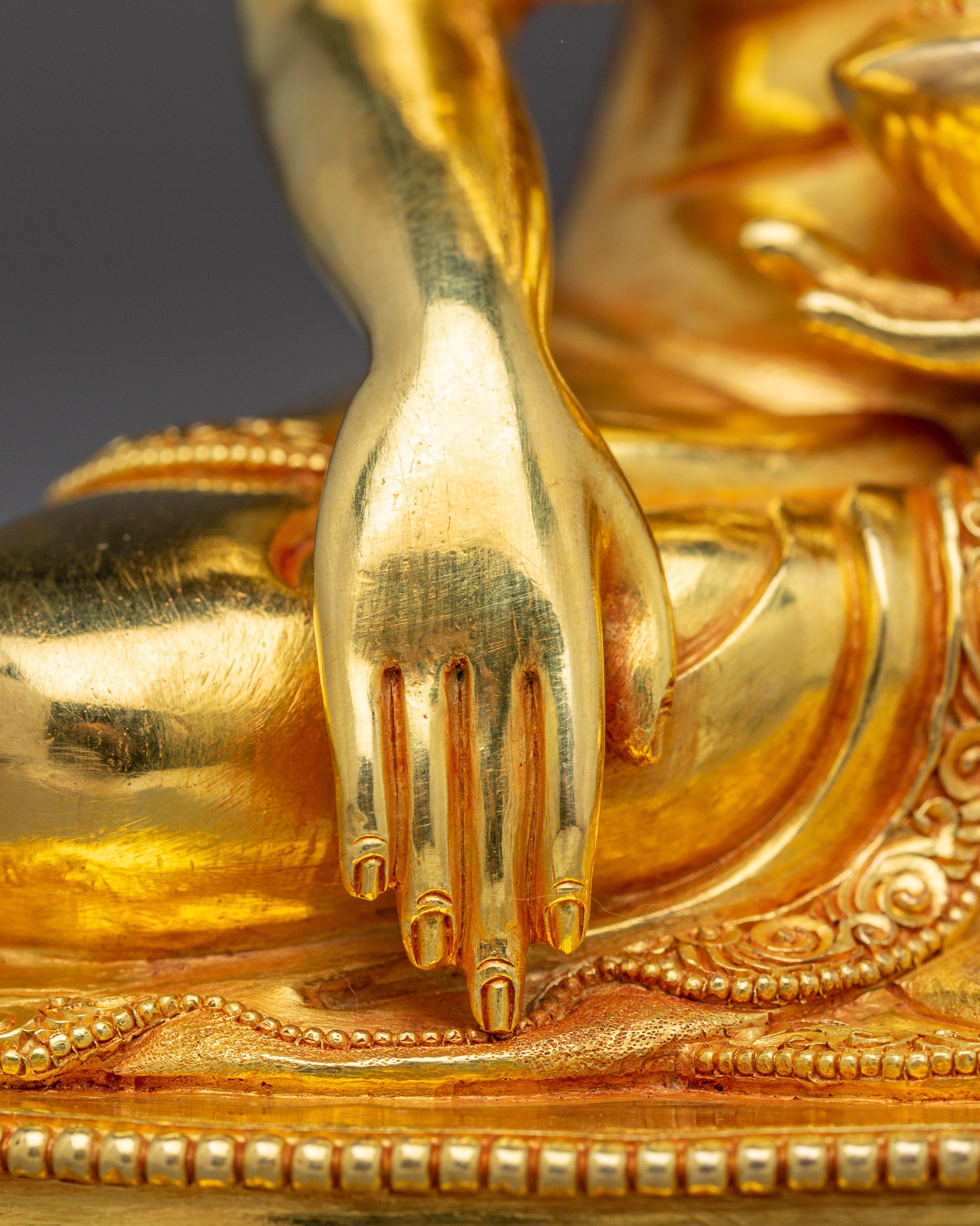Shakyamuni Buddha, Historical  Enlightened One | Gold-Gilded Sculpture for Peace