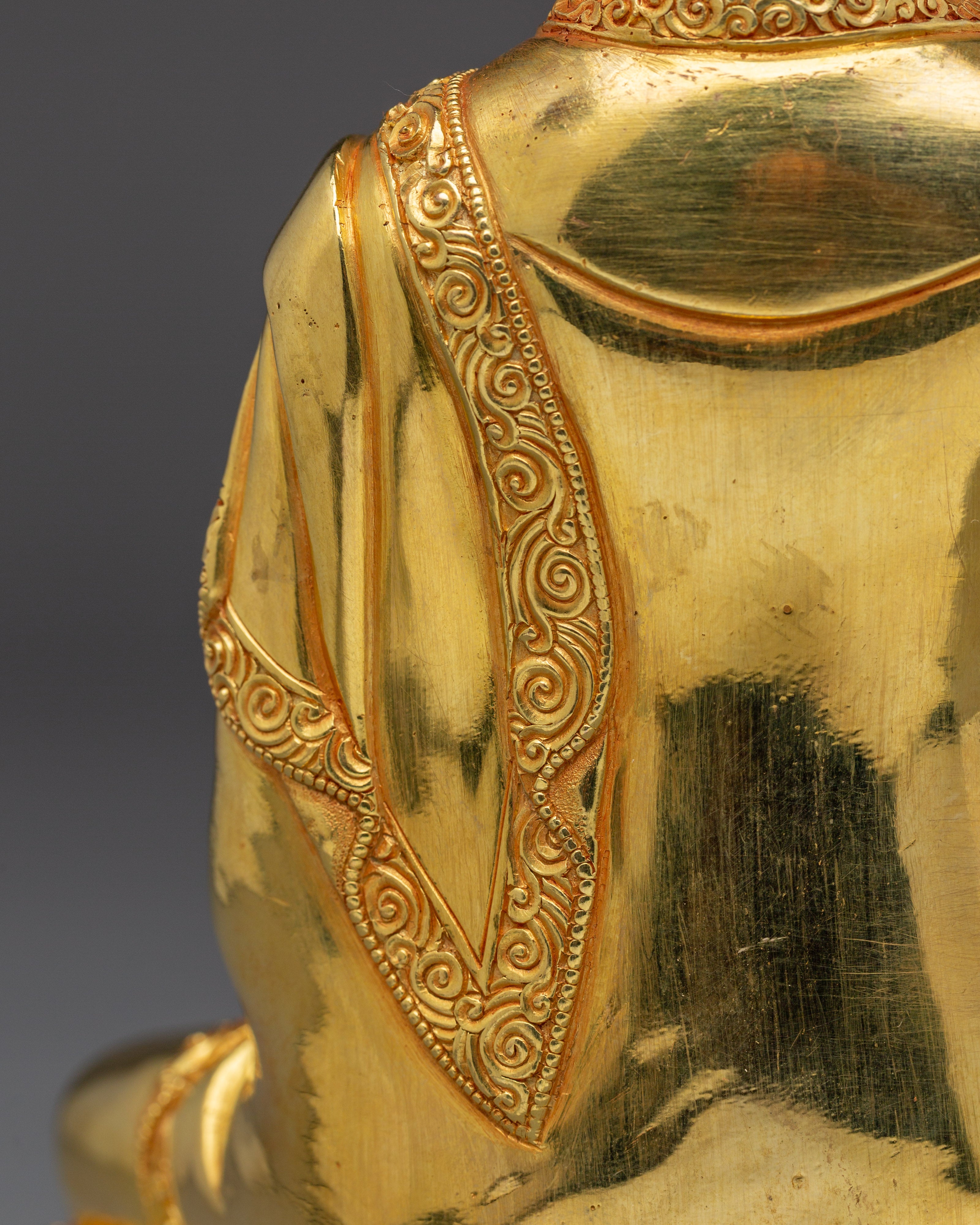 Shakyamuni Buddha, Historical  Enlightened One | Gold-Gilded Sculpture for Peace