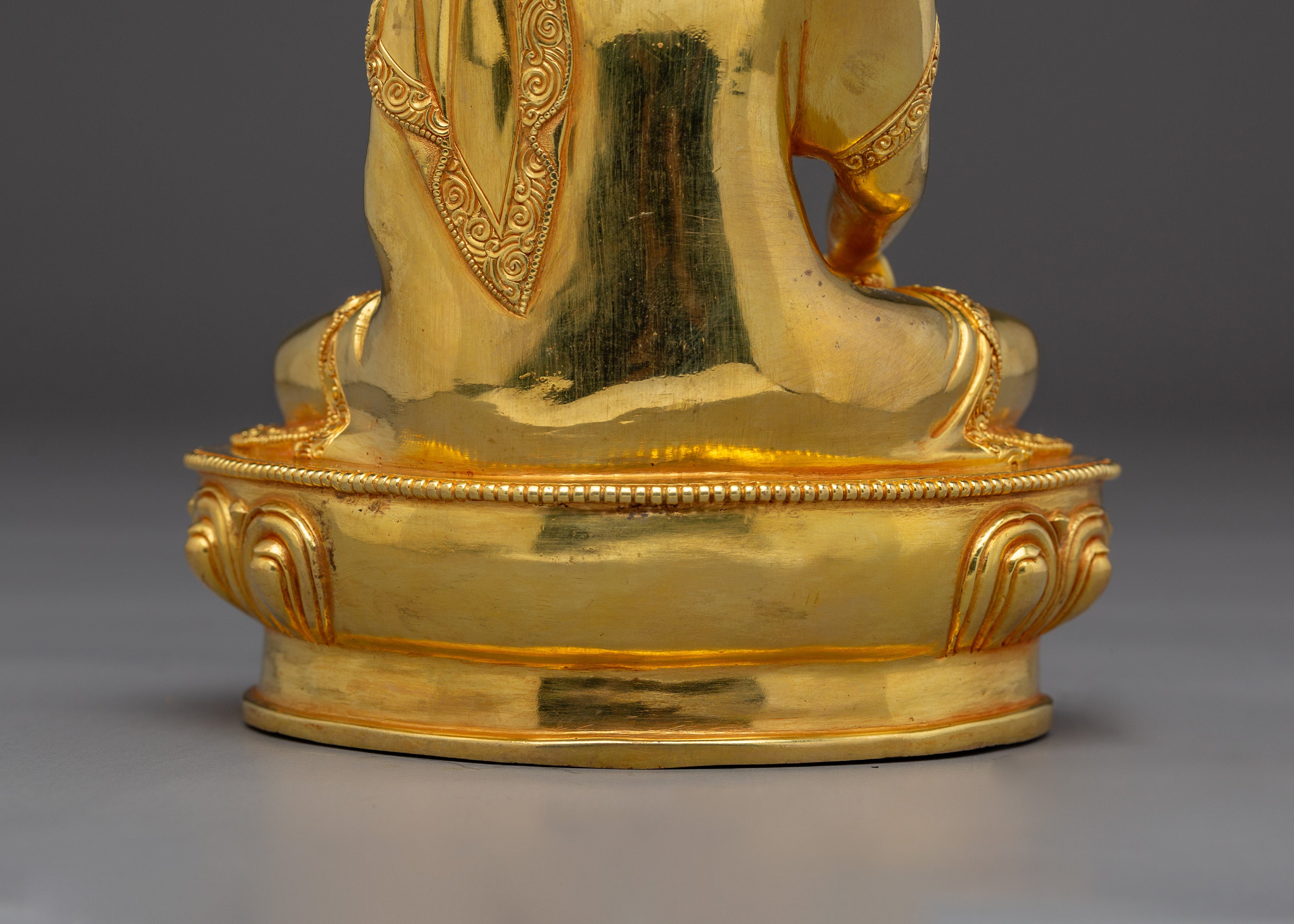 Shakyamuni Buddha, Historical  Enlightened One | Gold-Gilded Sculpture for Peace