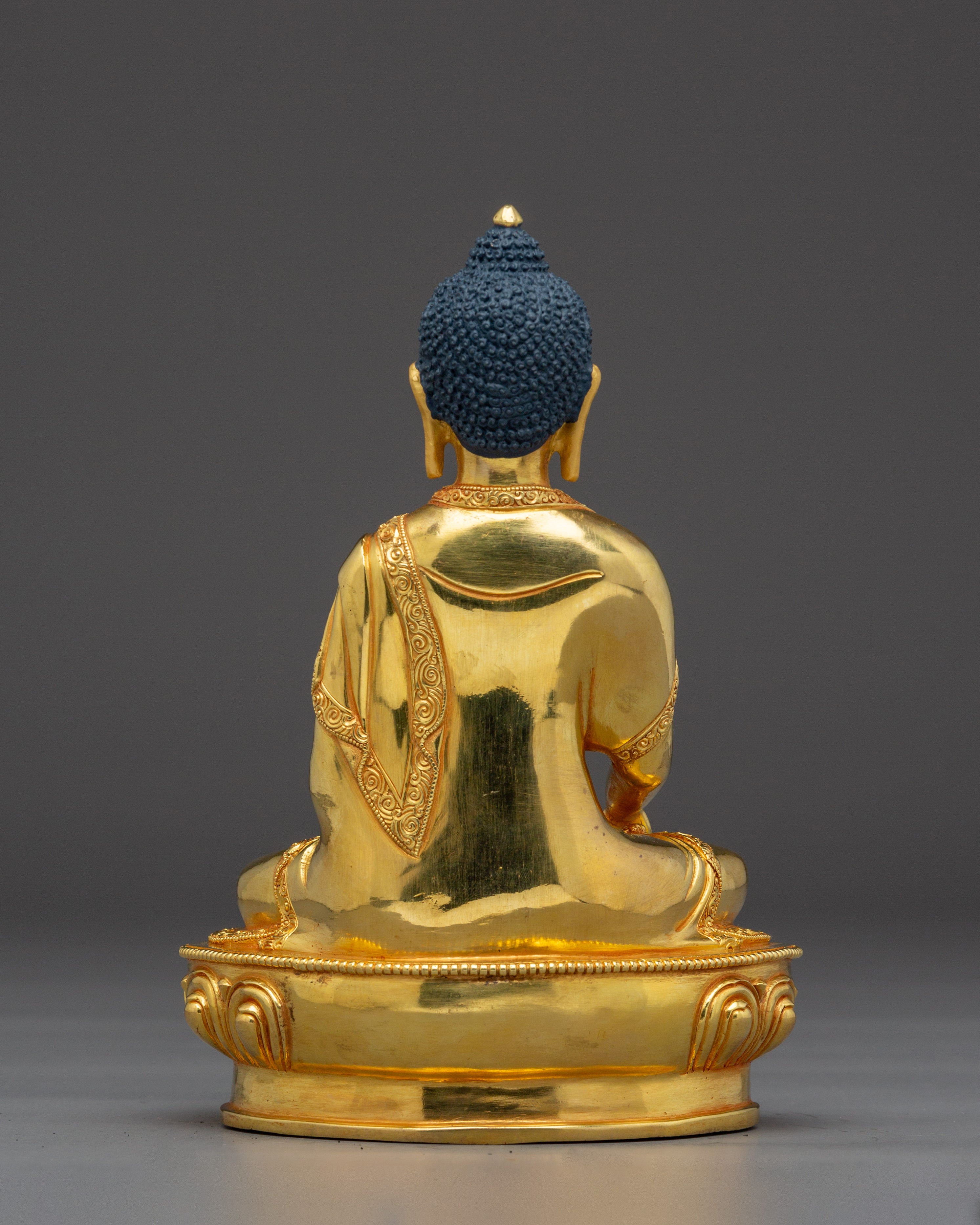 Shakyamuni Buddha, Historical  Enlightened One | Gold-Gilded Sculpture for Peace