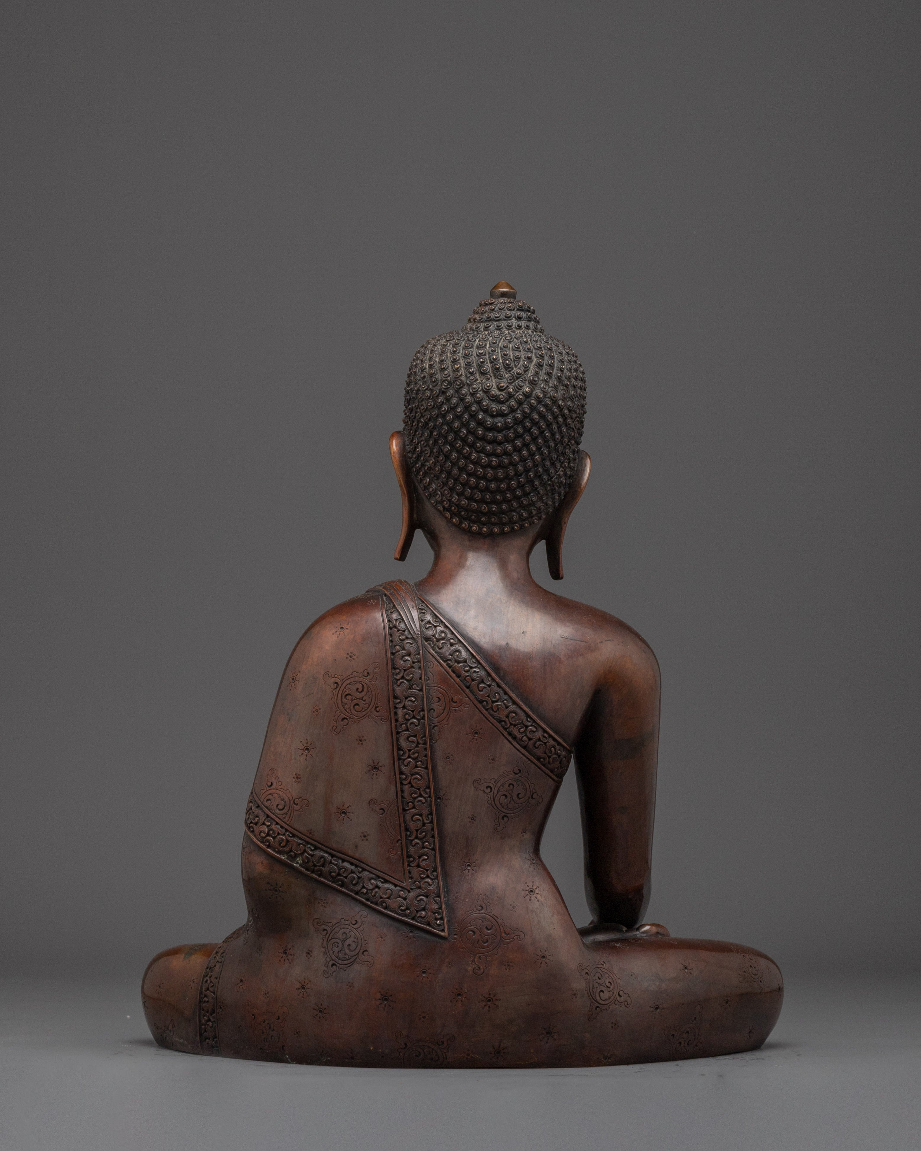 Oxidized Copper Shakyamuni Buddha Statue | Historical Gautama Buddha