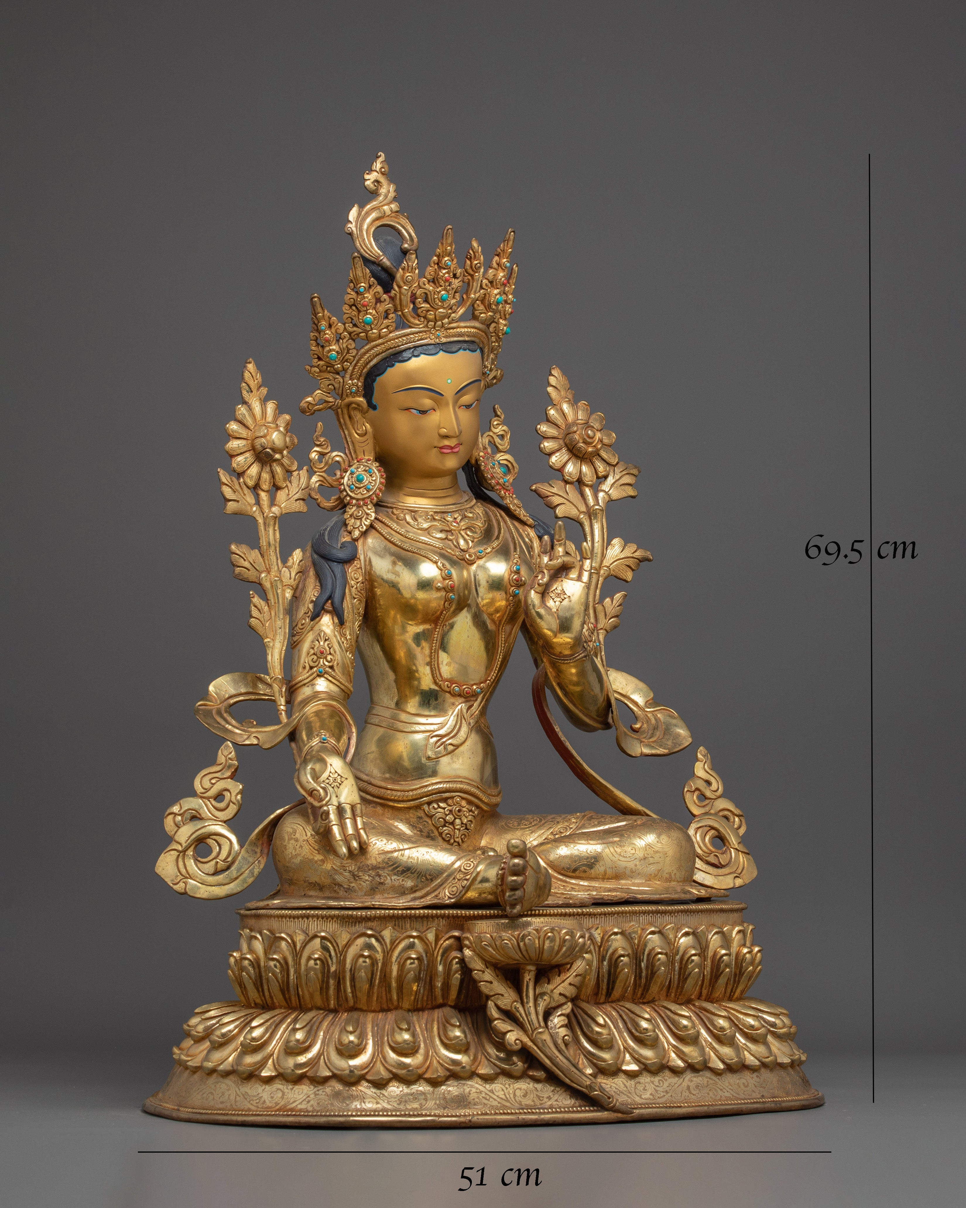 Green Tara Statue: Compassionate Mother of Liberation 