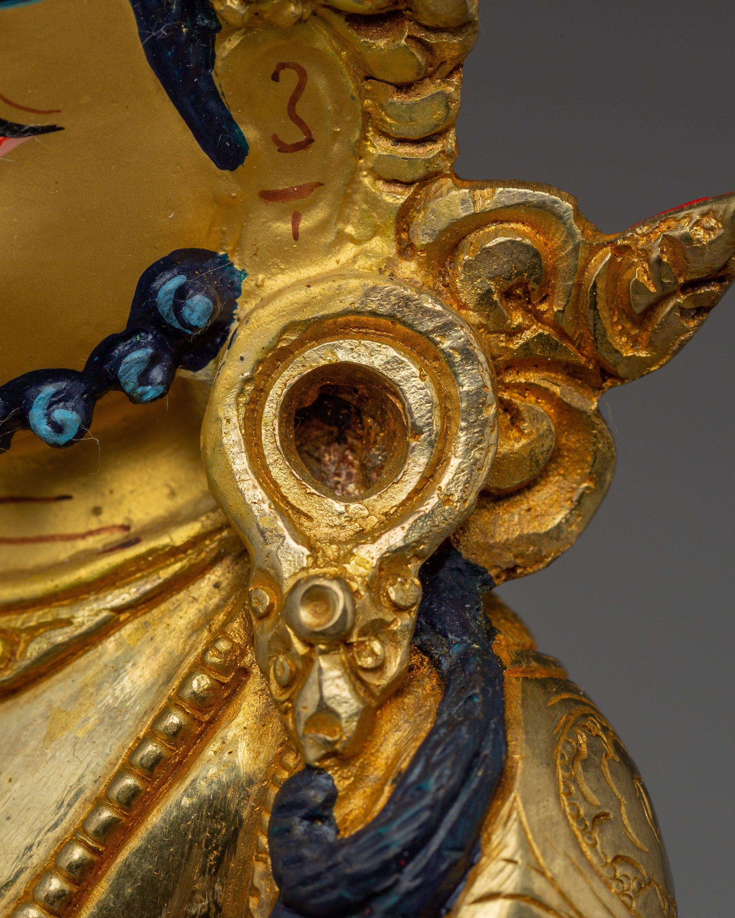 Dzambhala 24K Gold Gilded Copper Statue | Tibetan Buddha for Spiritual Abundance