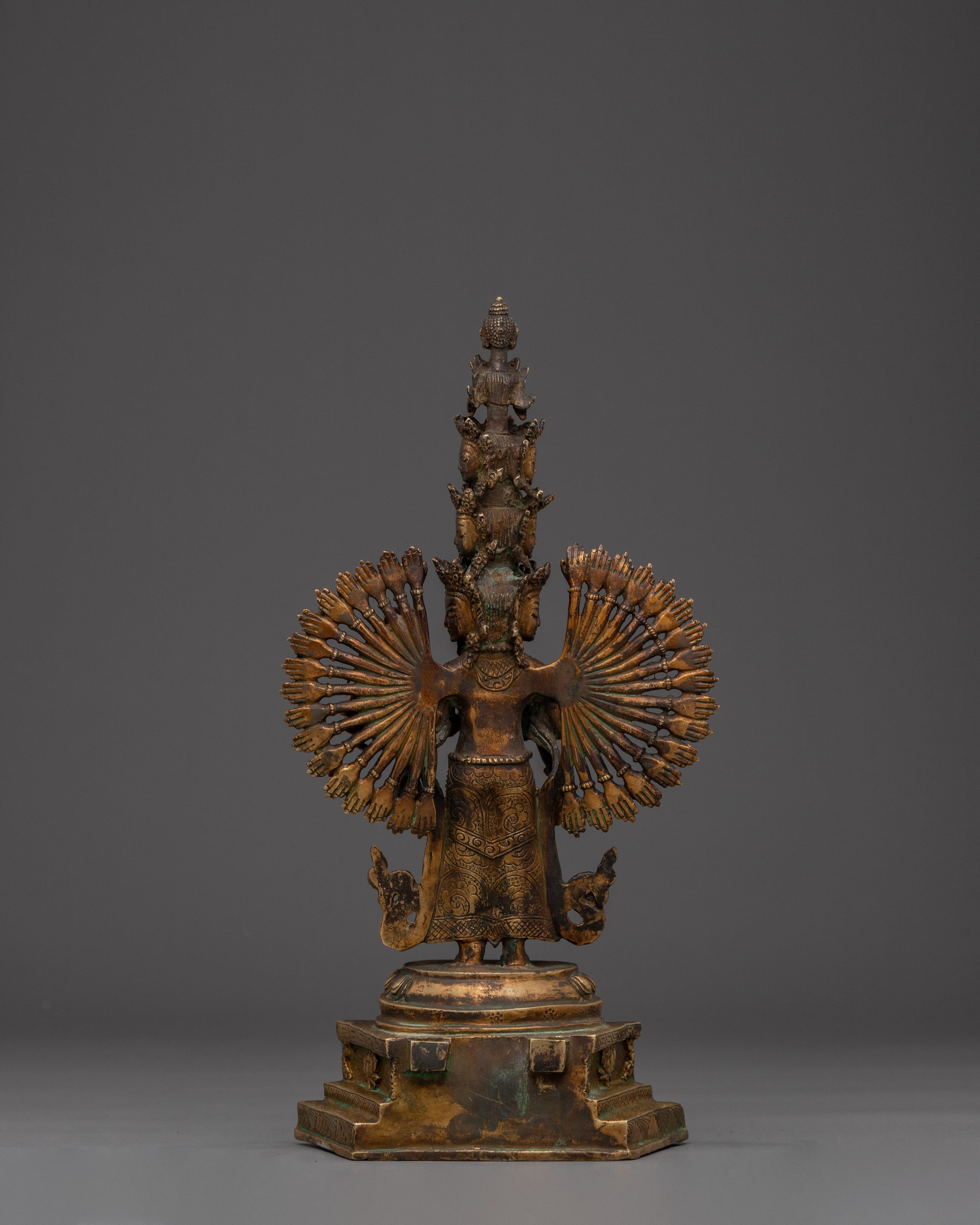 Tibetan 1000 Armed Chenrezig Statue | Divine Protector of Compassion