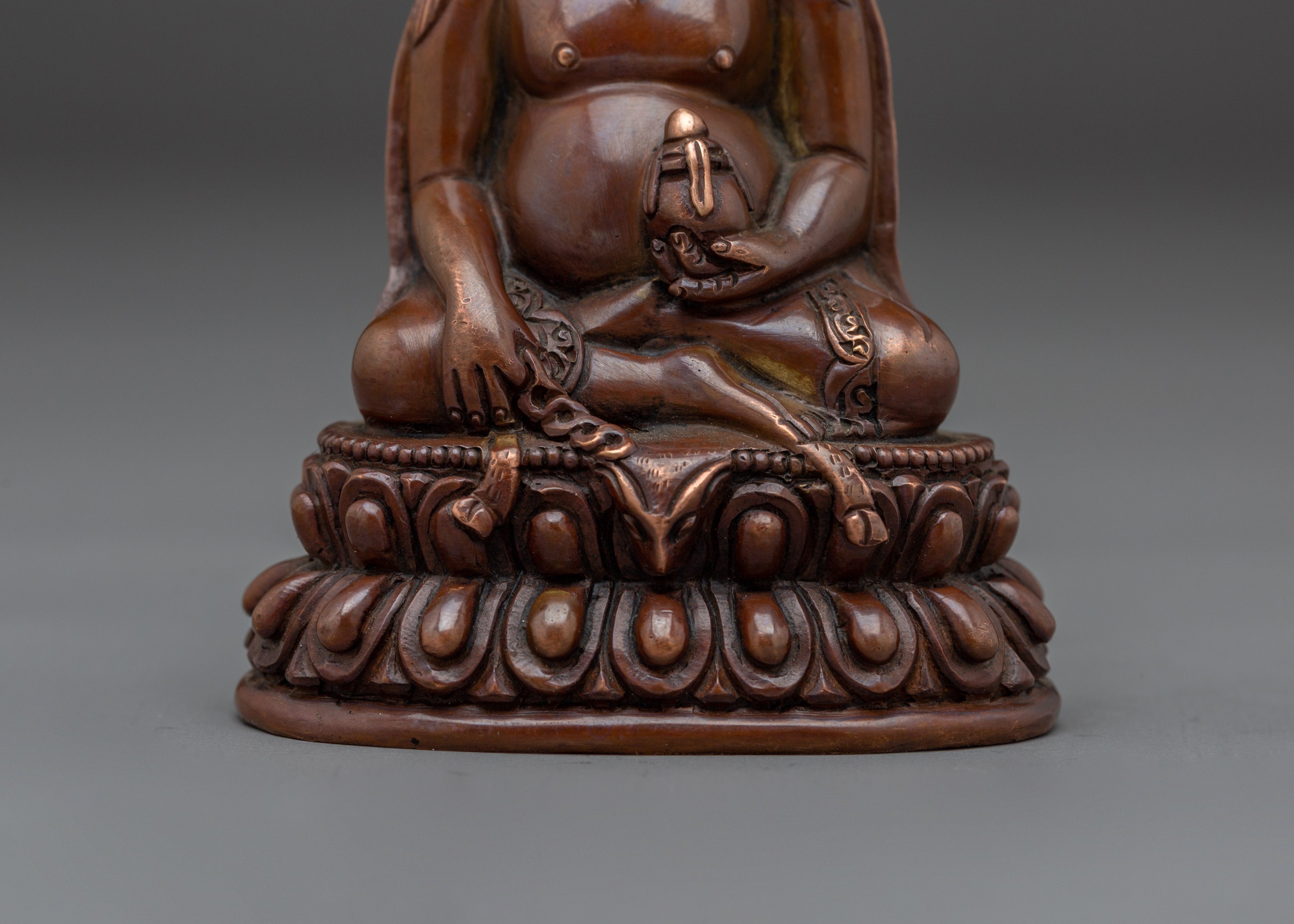 Oxidized Copper Thangtong Gyalpo Statue | Tibetan Deity for Meditation