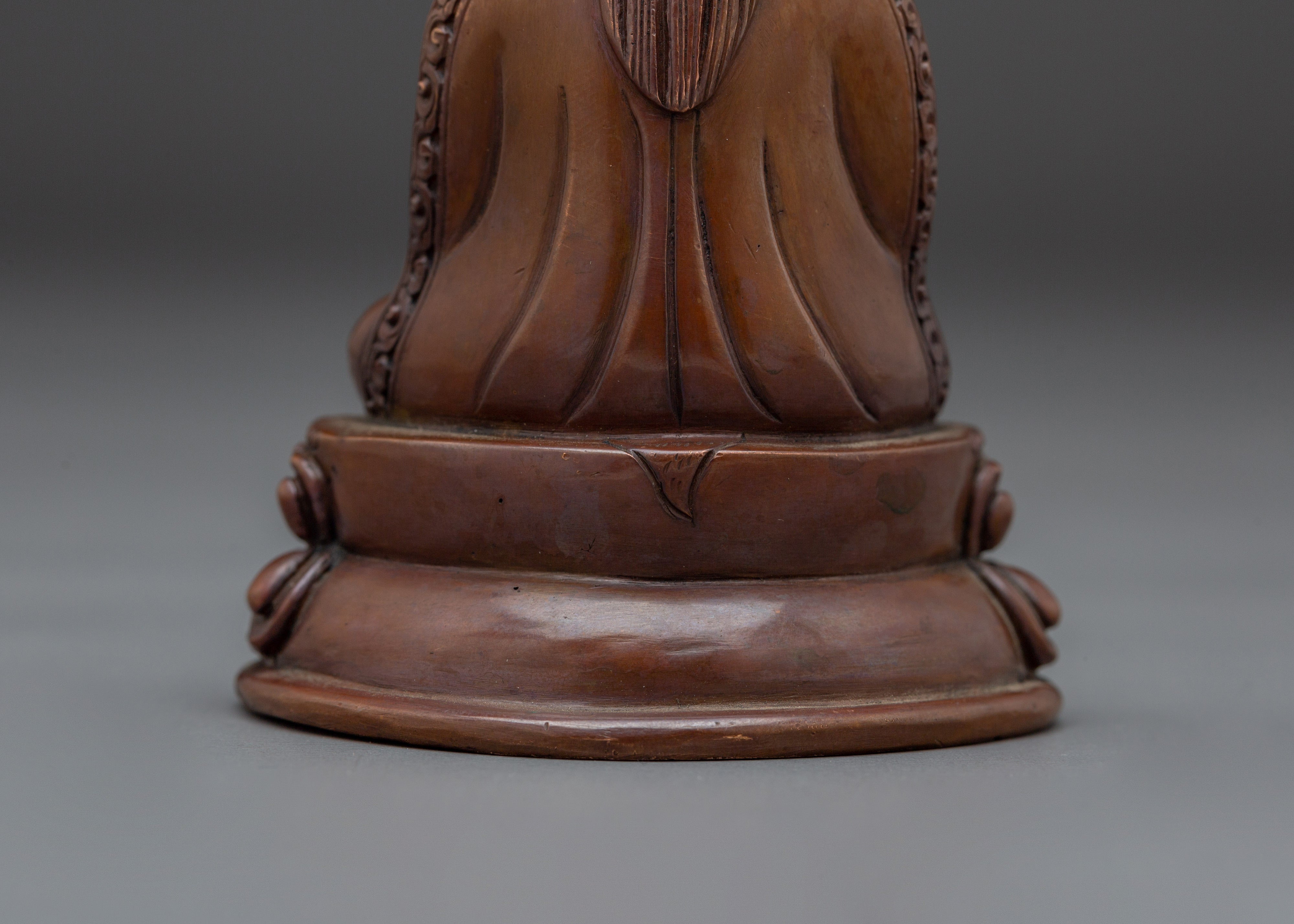 Oxidized Copper Thangtong Gyalpo Statue | Tibetan Deity for Meditation