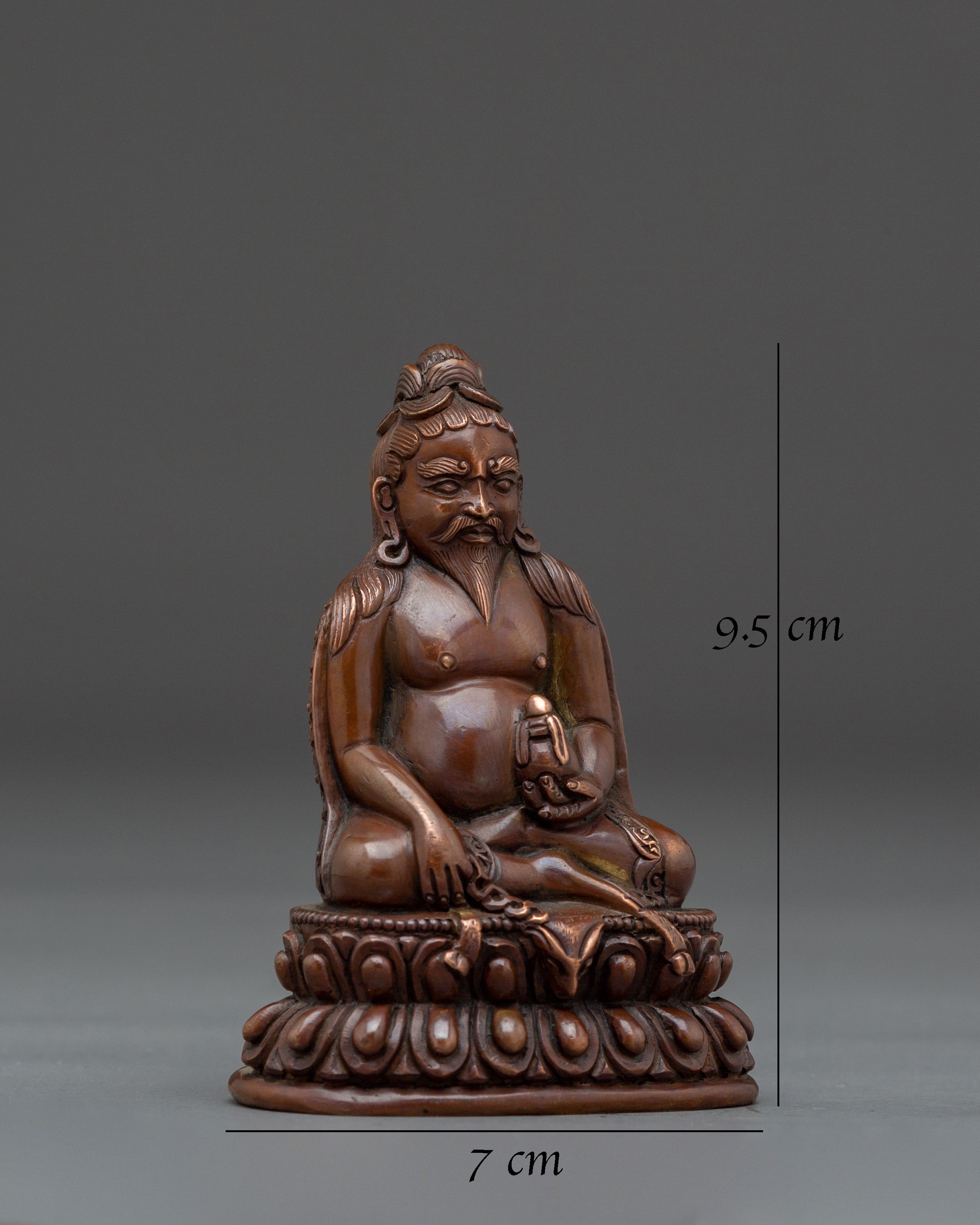 Oxidized Copper Thangtong Gyalpo Statue
