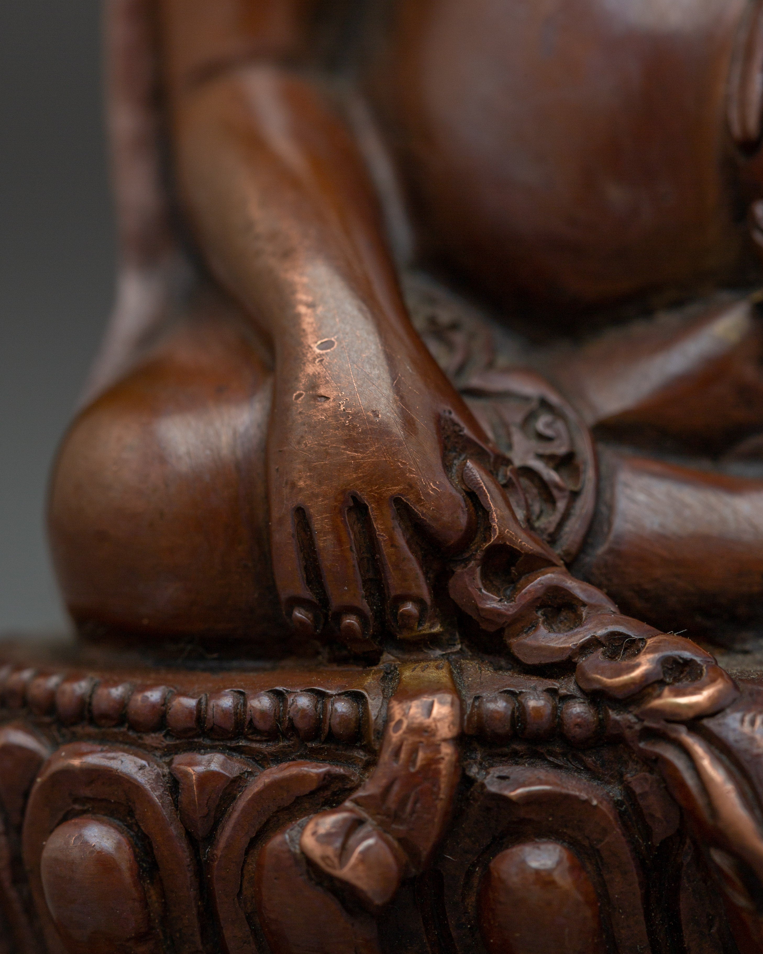 Oxidized Copper Thangtong Gyalpo Statue | Tibetan Deity for Meditation