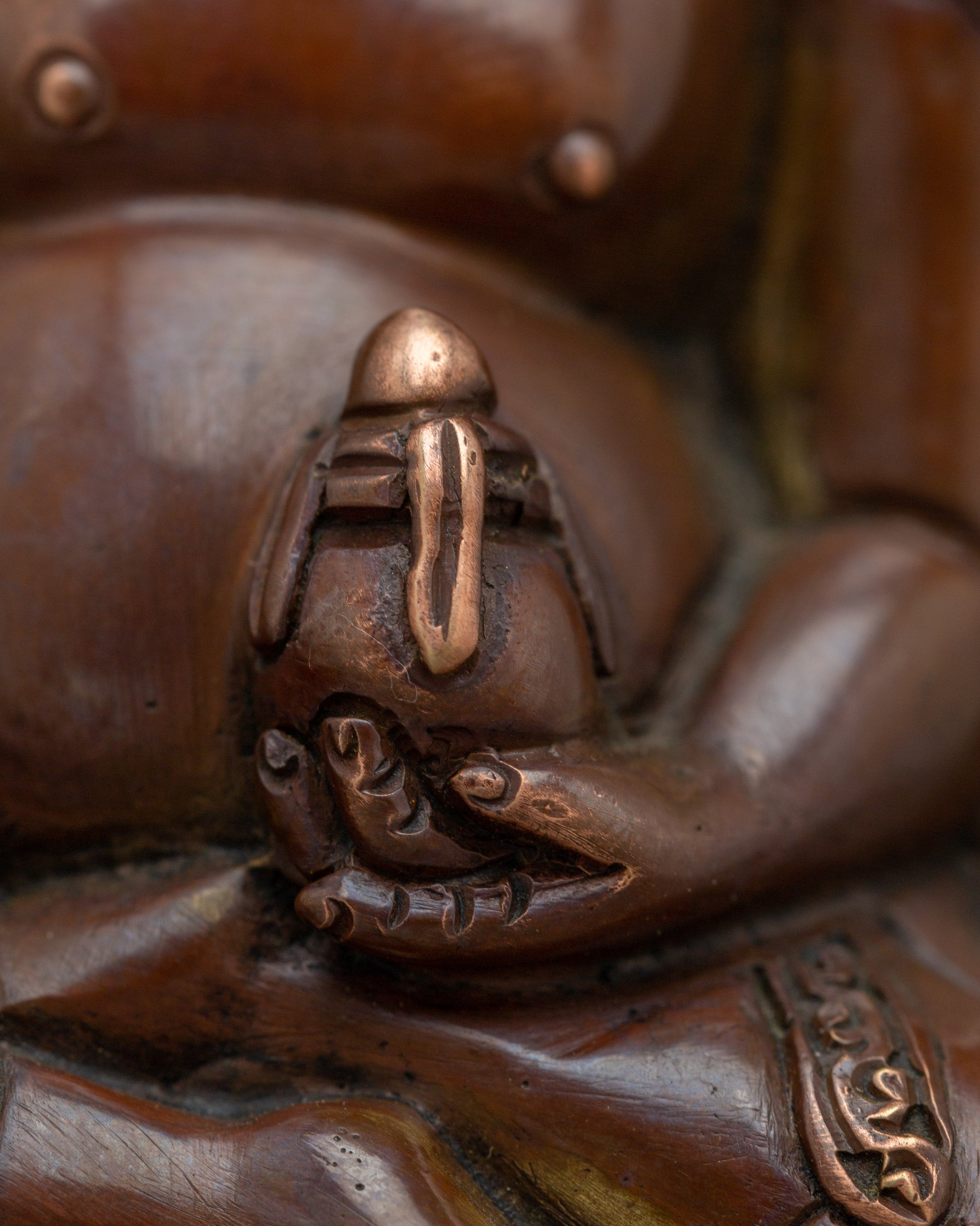 Oxidized Copper Thangtong Gyalpo Statue | Tibetan Deity for Meditation