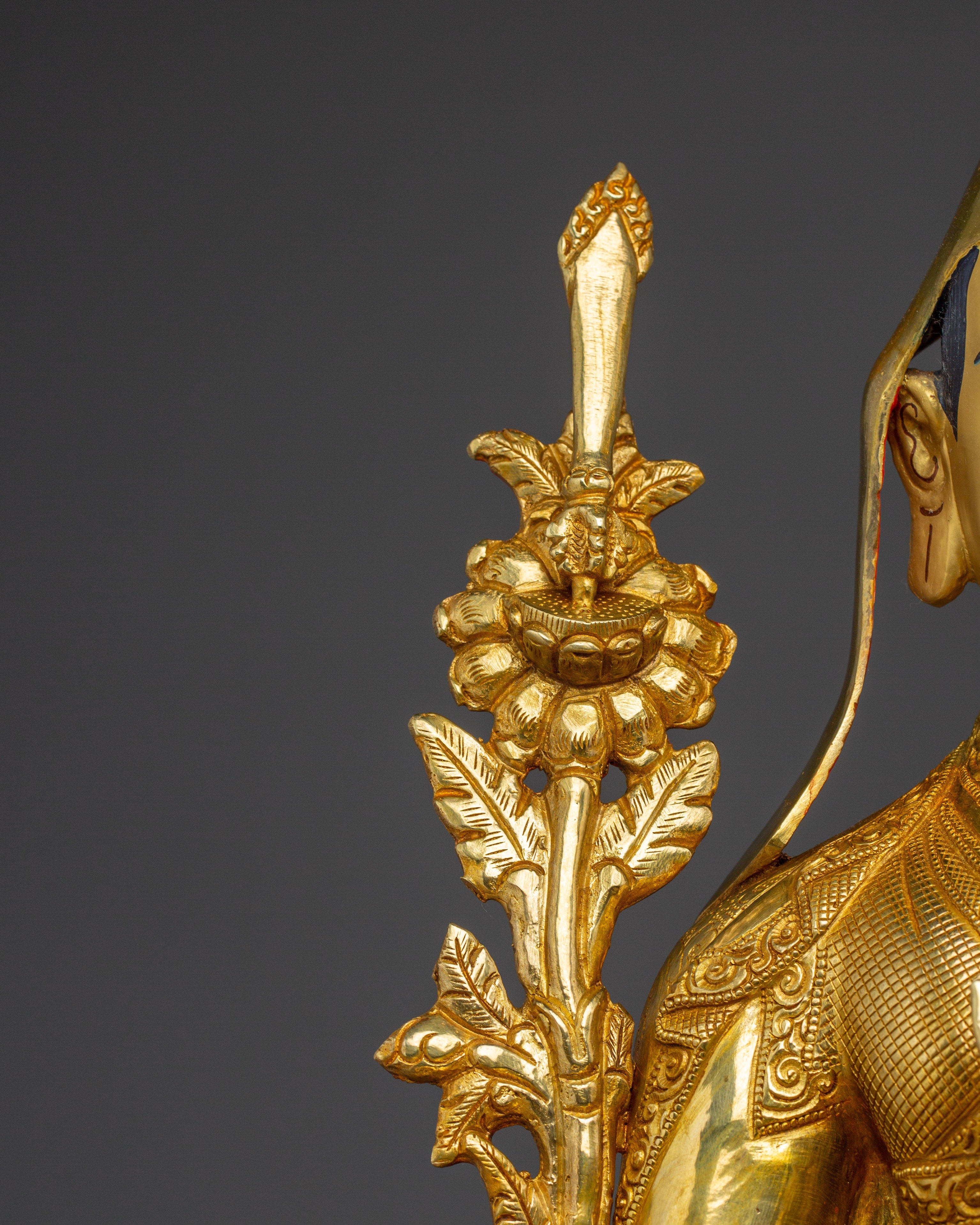 Tsongkhapa Statue Set: Himalayan Handmade Artwork