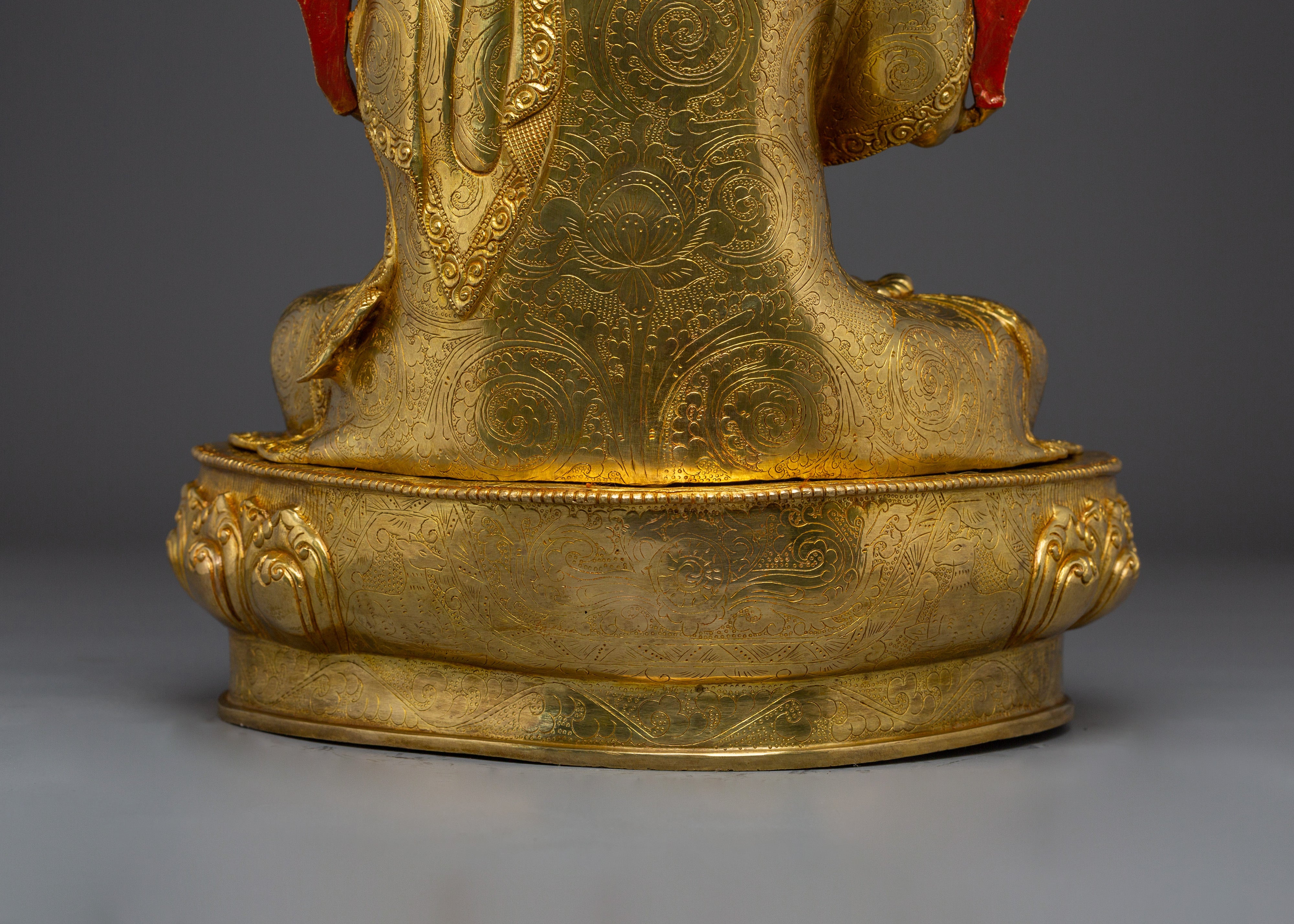 Tsongkhapa Statue Set: Himalayan Handmade Artwork