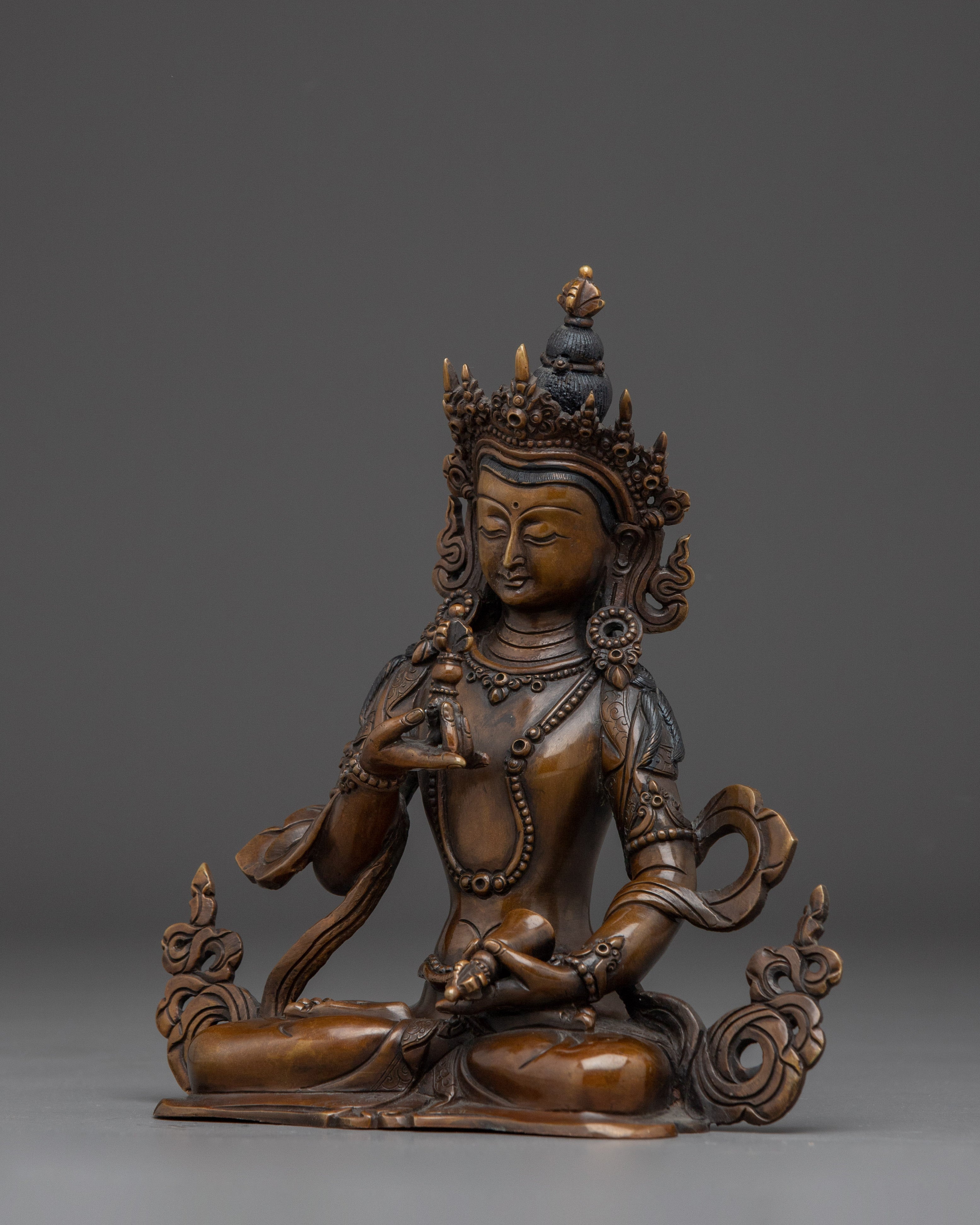 Oxidized Copper Bodhisattva Statue set | Complete Six Bodhisattva For Shrines
