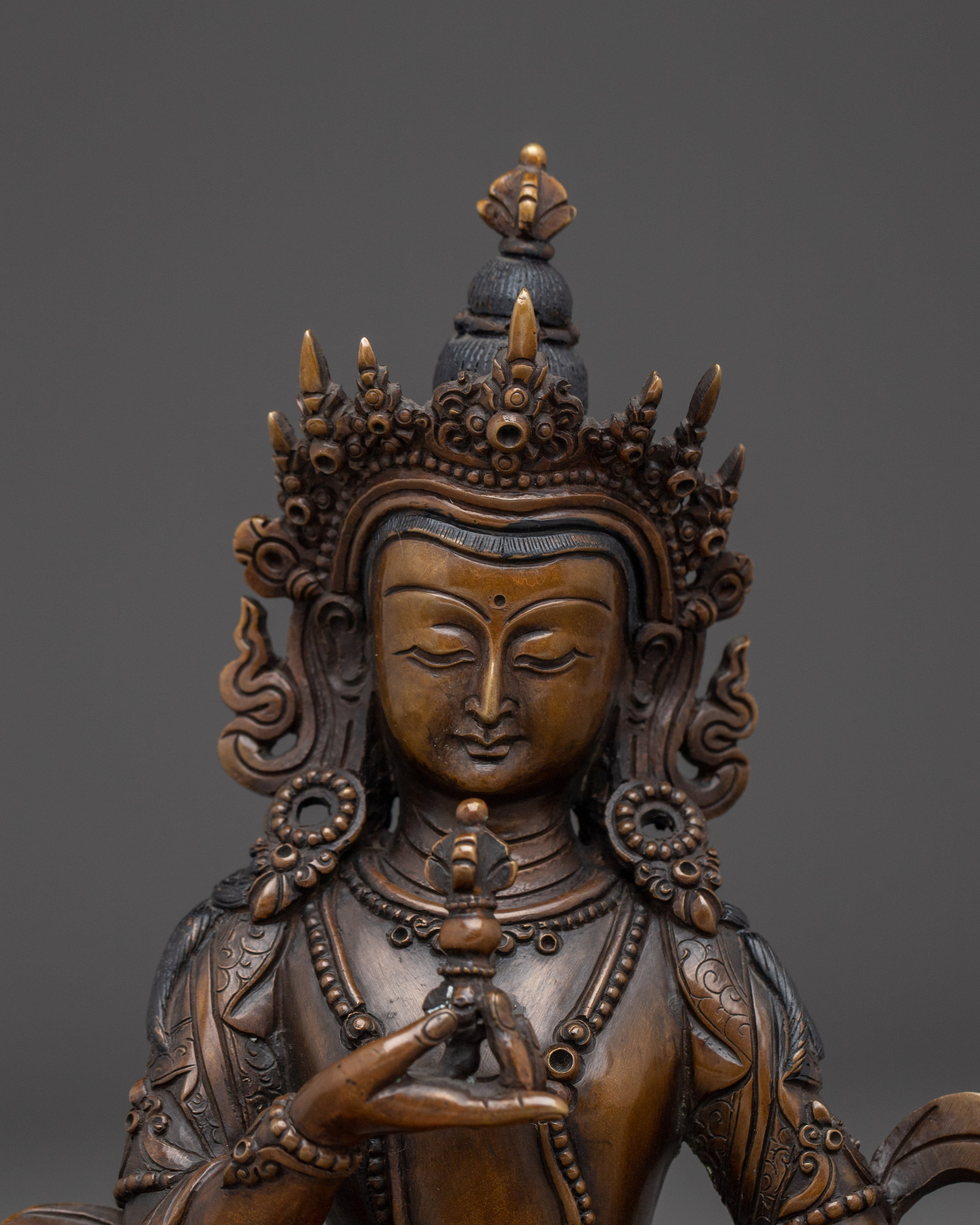 Oxidized Copper Bodhisattva Statue set | Complete Six Bodhisattva For Shrines