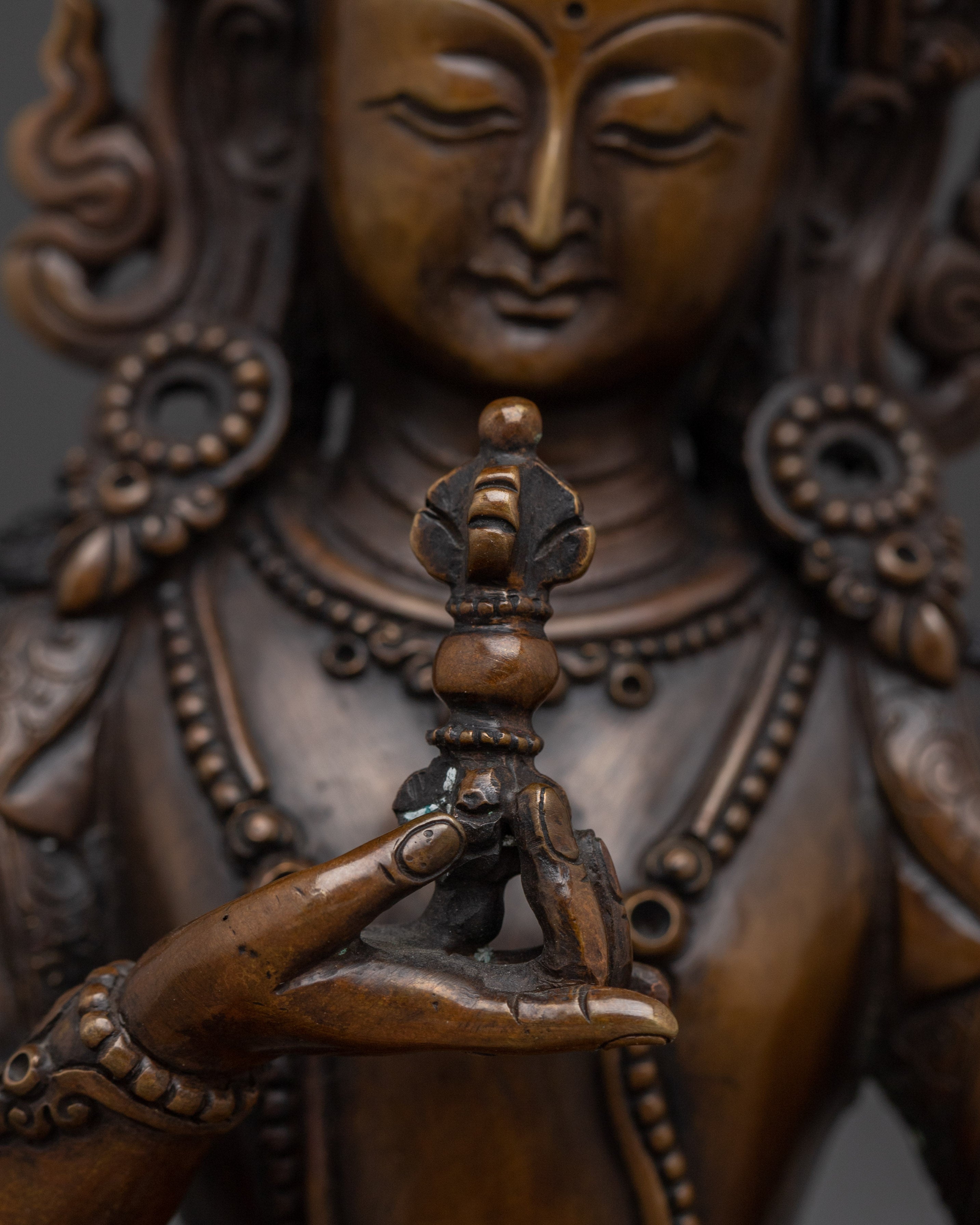 Oxidized Copper Bodhisattva Statue set | Complete Six Bodhisattva For Shrines
