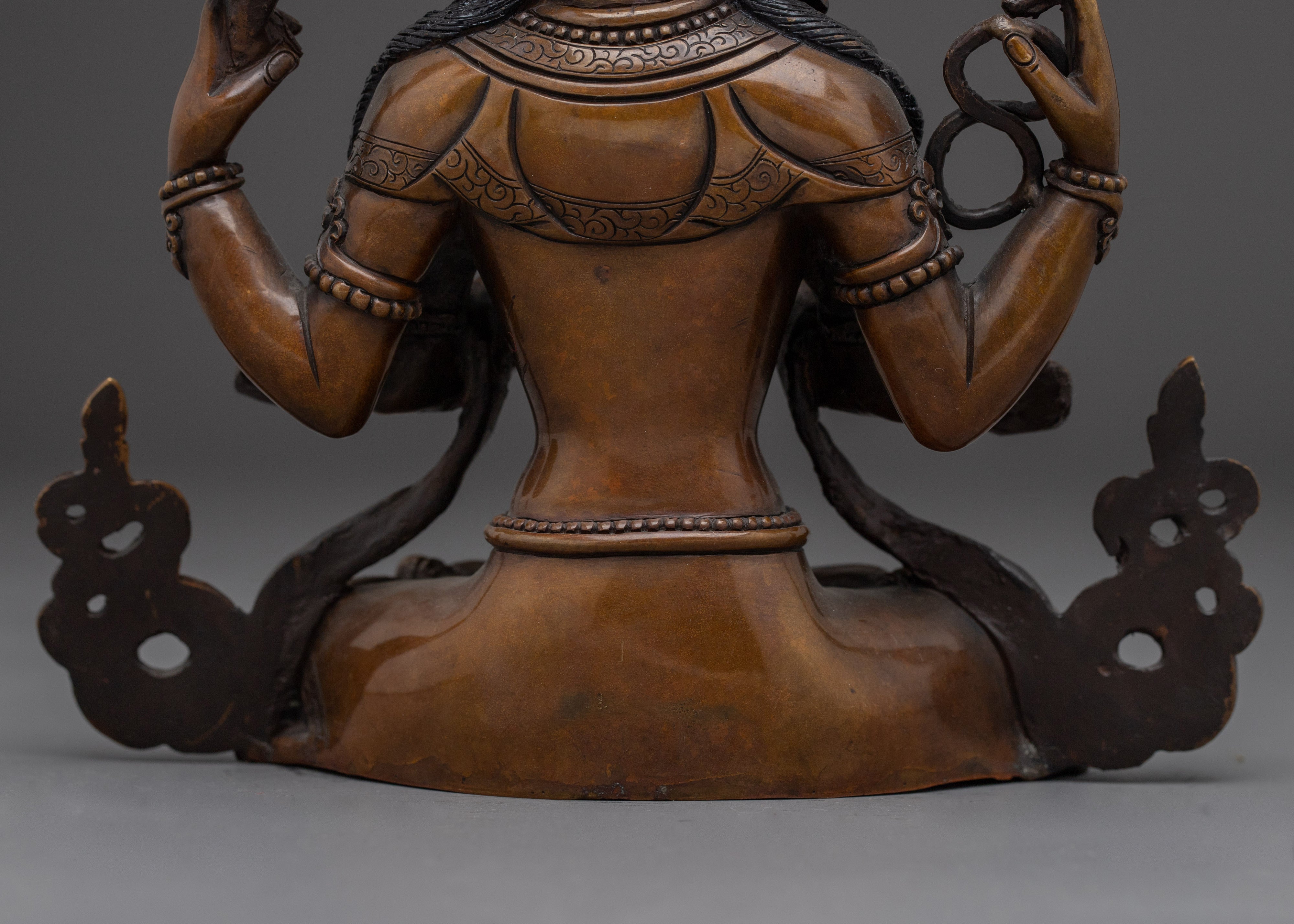 Oxidized Copper Bodhisattva Statue set | Complete Six Bodhisattva For Shrines
