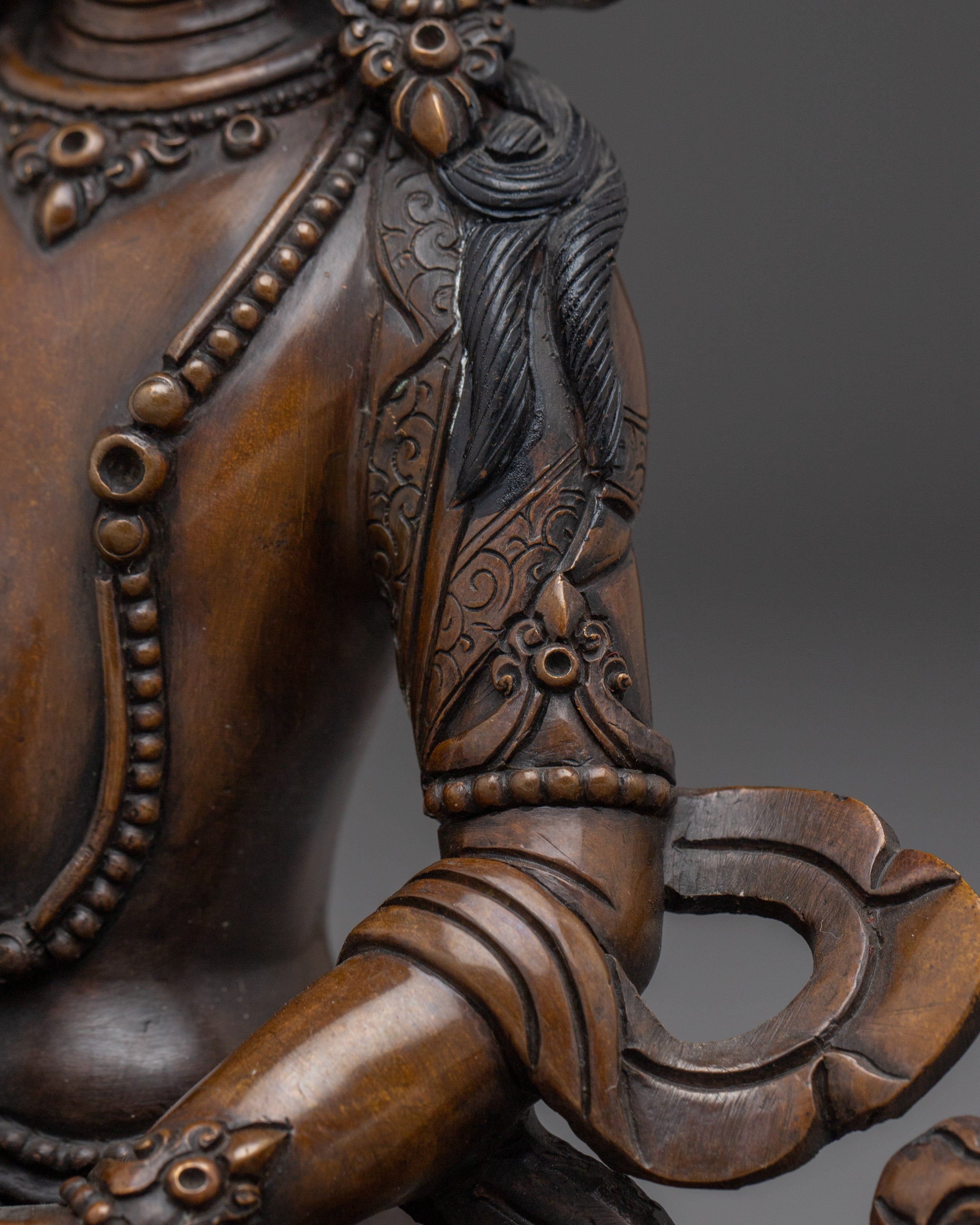Oxidized Copper Bodhisattva Statue set | Complete Six Bodhisattva For Shrines