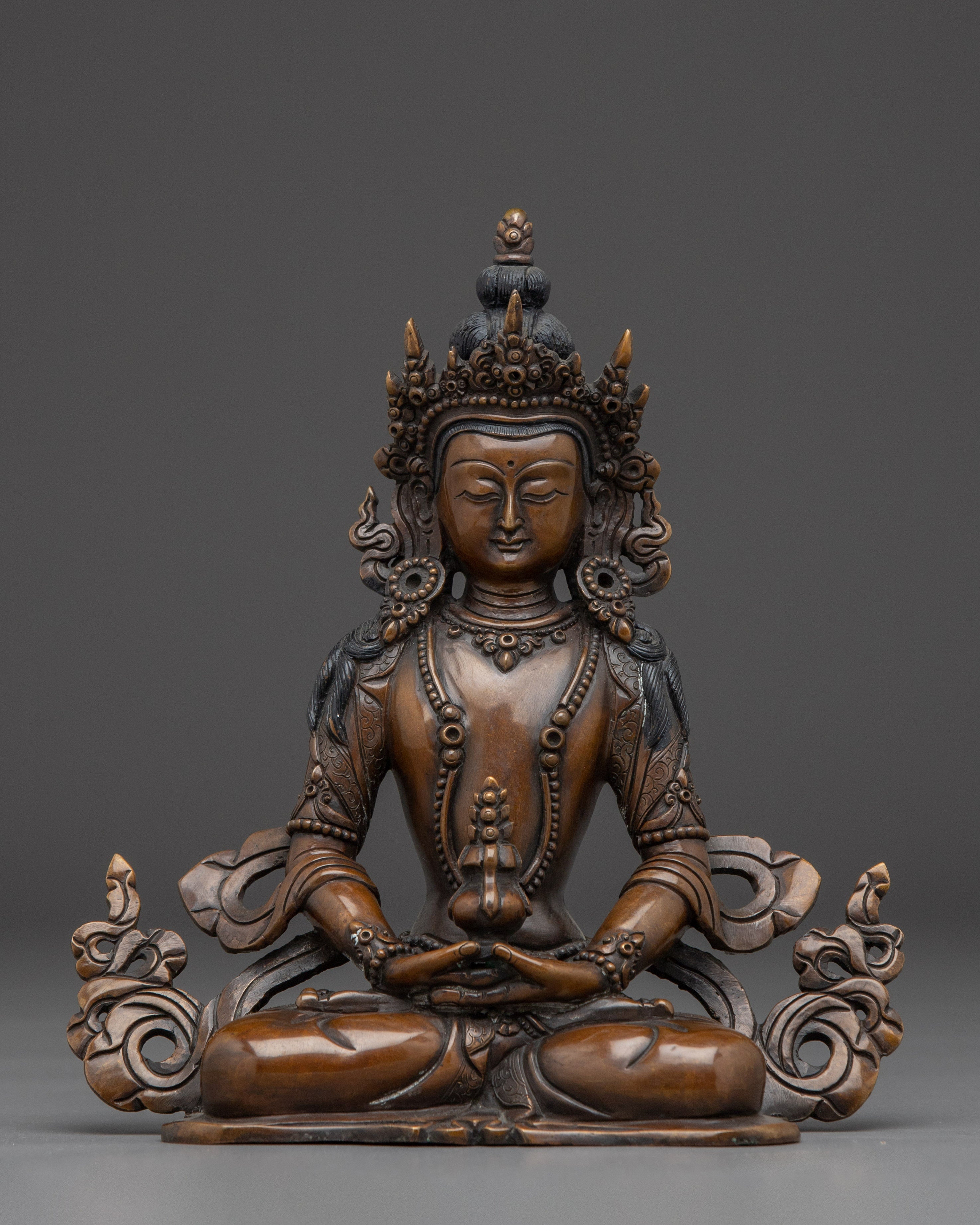 Oxidized Copper Bodhisattva Statue set | Complete Six Bodhisattva For Shrines
