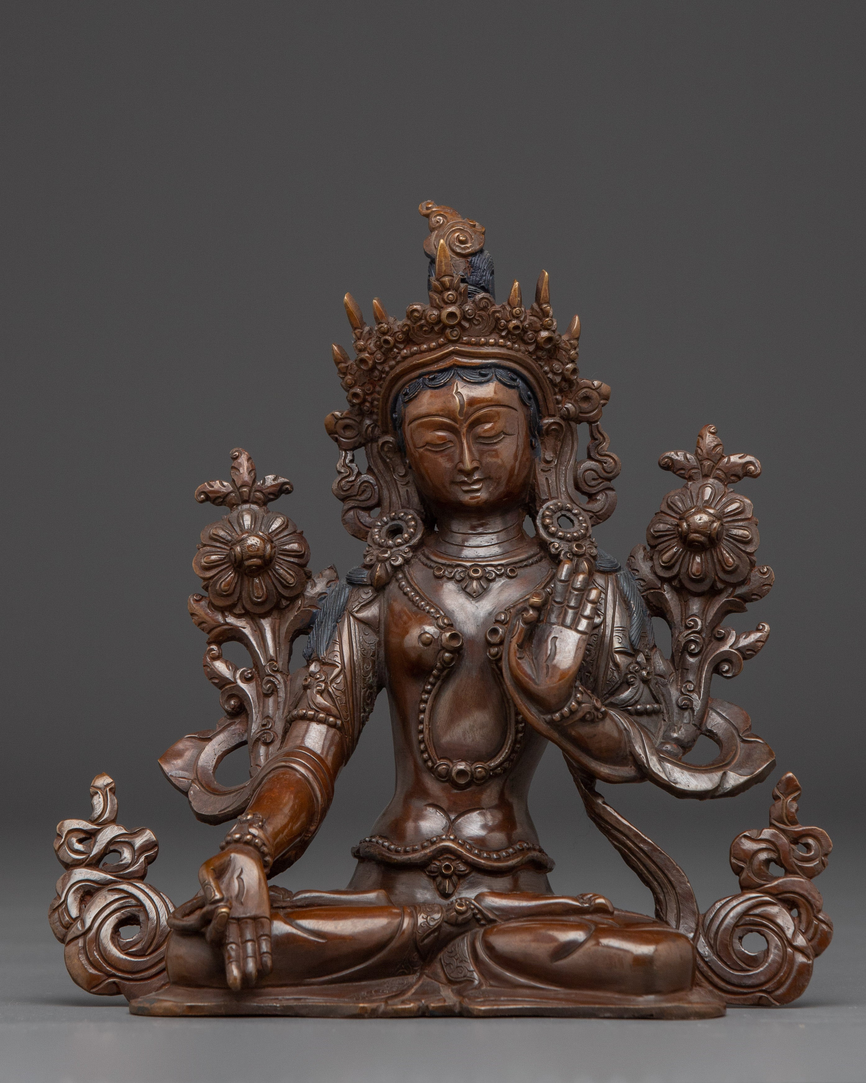 Oxidized Copper Bodhisattva Statue set | Complete Six Bodhisattva For Shrines