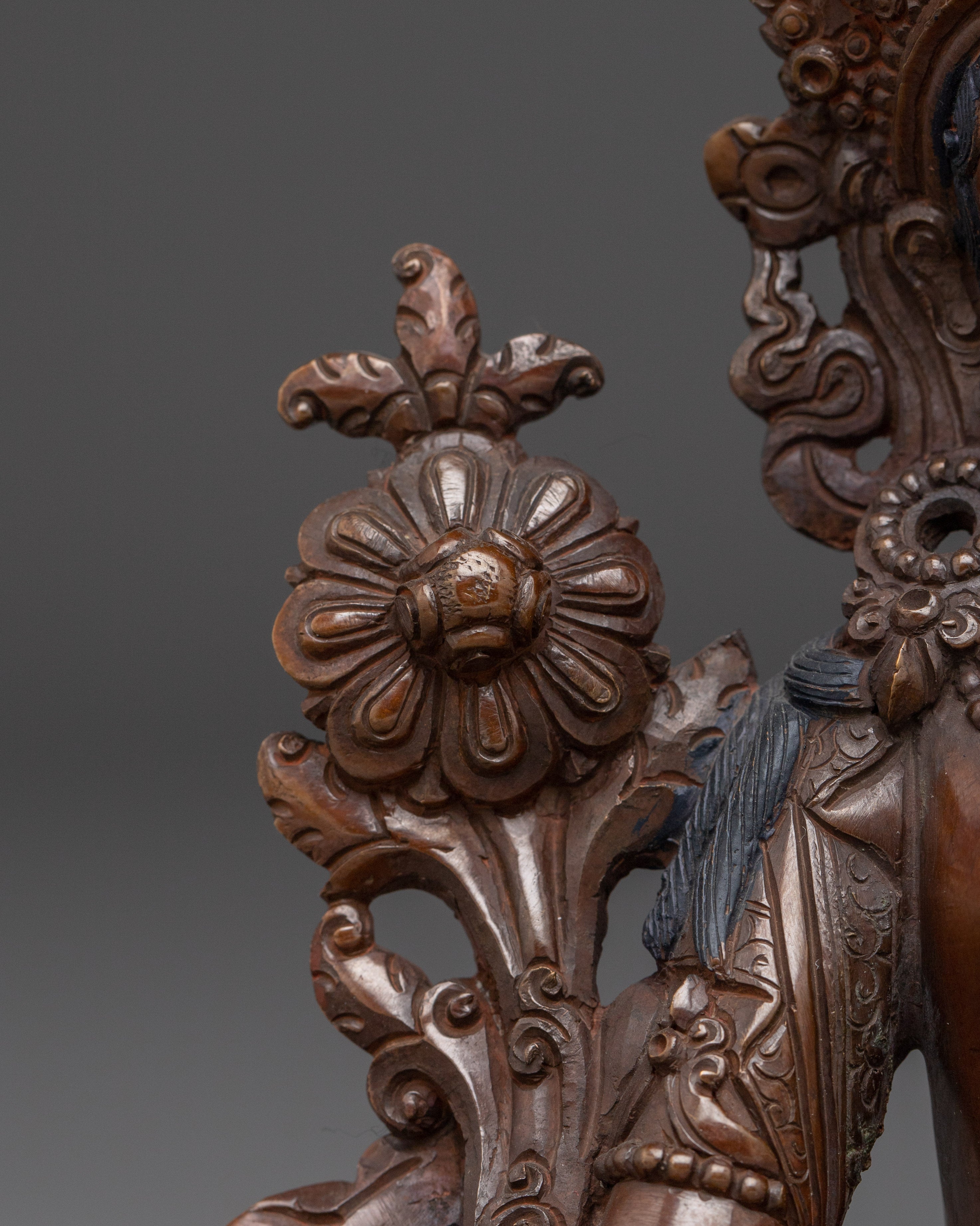 Oxidized Copper Bodhisattva Statue set | Complete Six Bodhisattva For Shrines