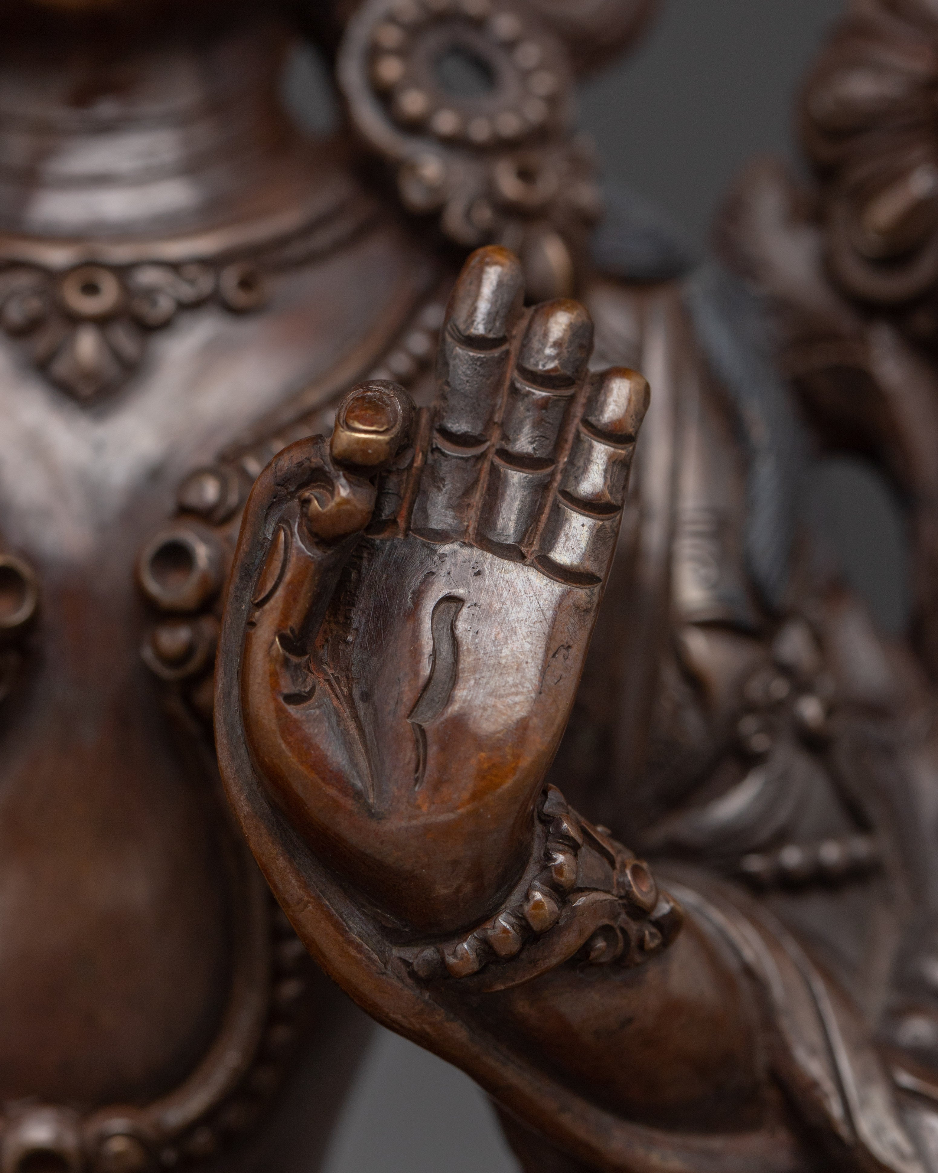 Oxidized Copper Bodhisattva Statue set | Complete Six Bodhisattva For Shrines