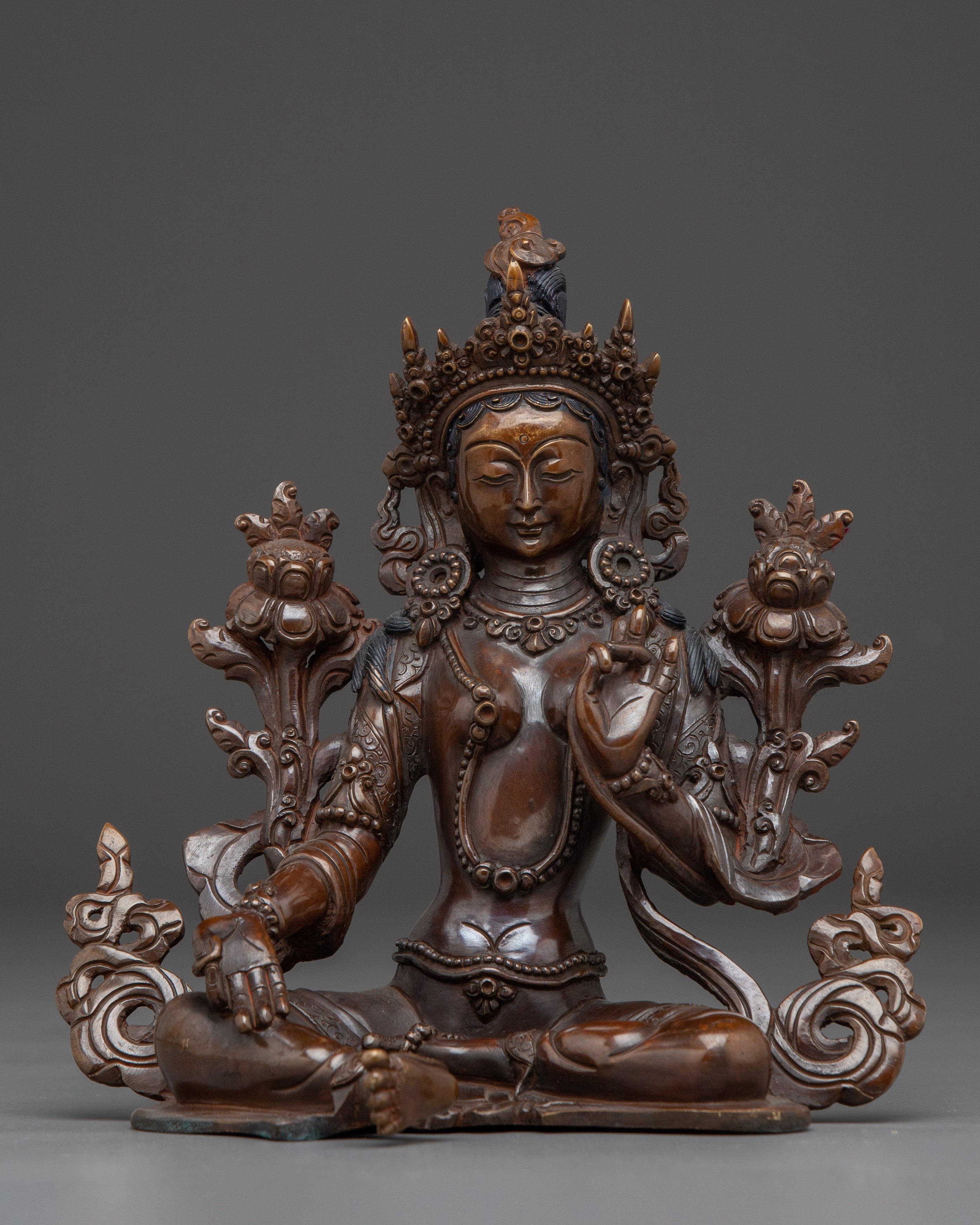 Oxidized Copper Bodhisattva Statue set | Complete Six Bodhisattva For Shrines
