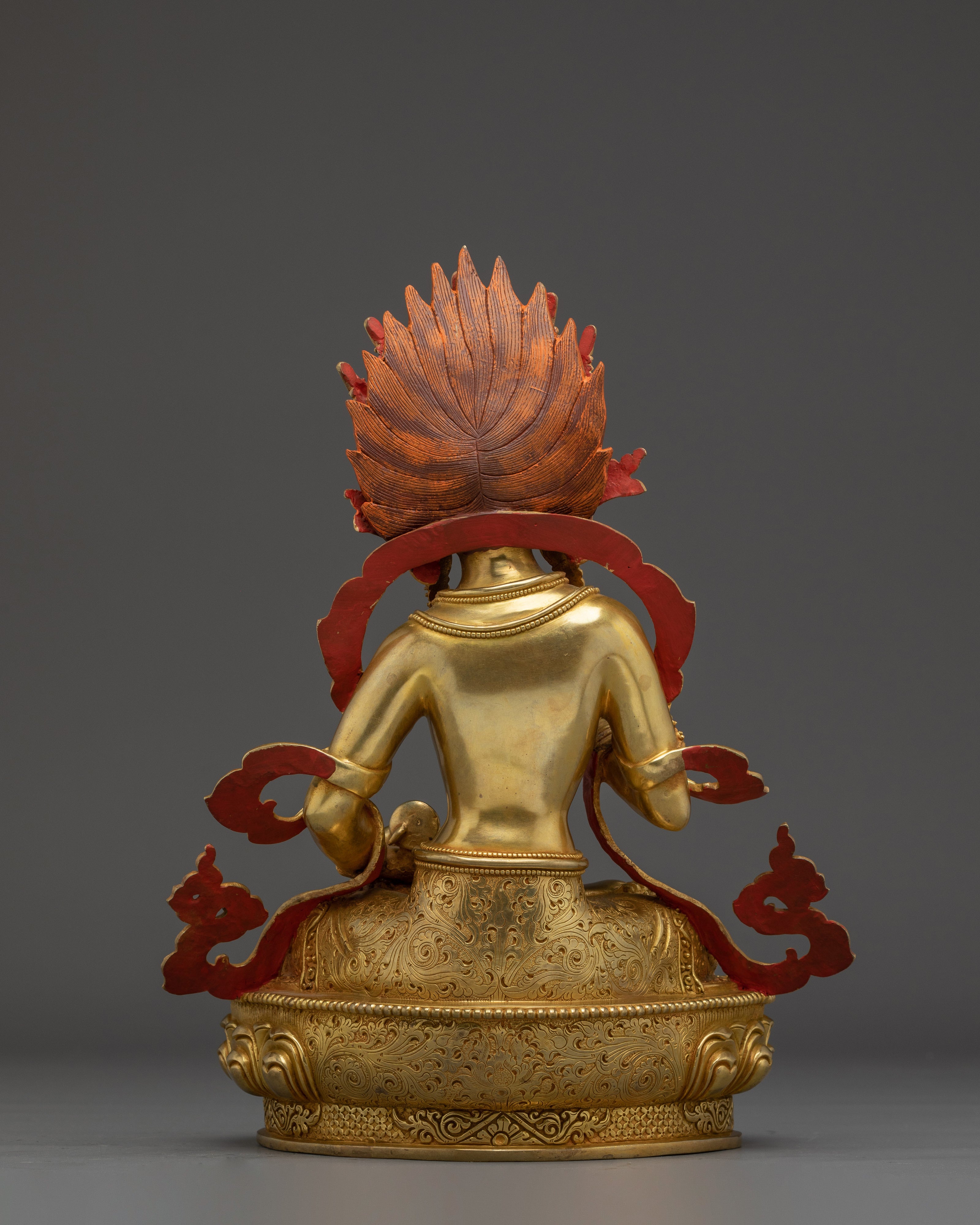 Vajravidarana Statue in 24K Gold-Gilded | Copper Buddhist Deity Handmade in Nepal