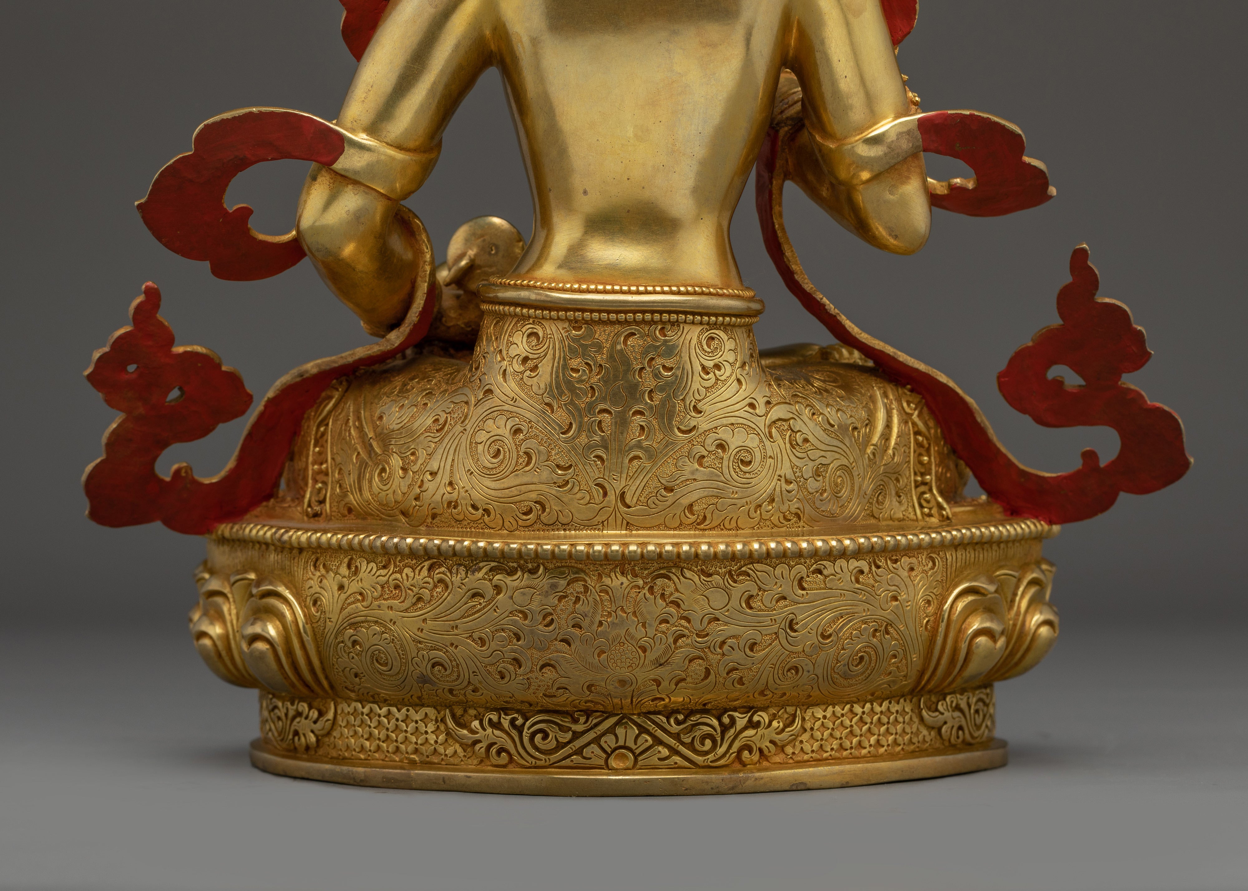 Vajravidarana Statue in 24K Gold-Gilded | Copper Buddhist Deity Handmade in Nepal