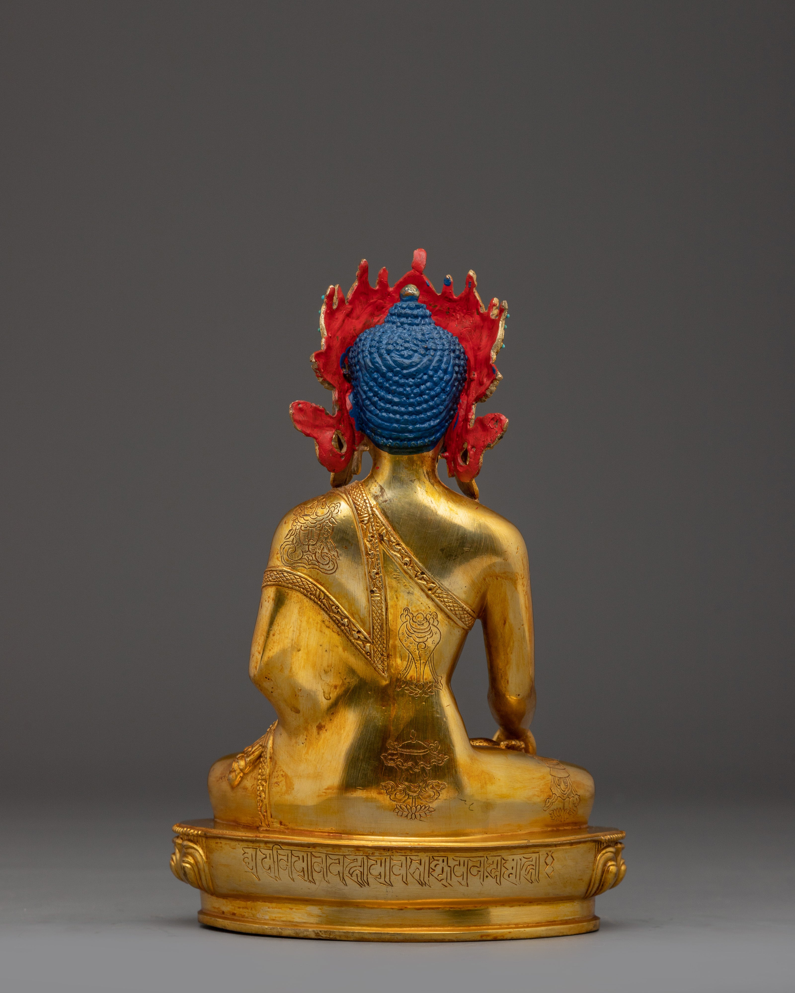 Shakyamuni Buddha statue in 24K Gold-Gilded | Buddhist Art for Altar