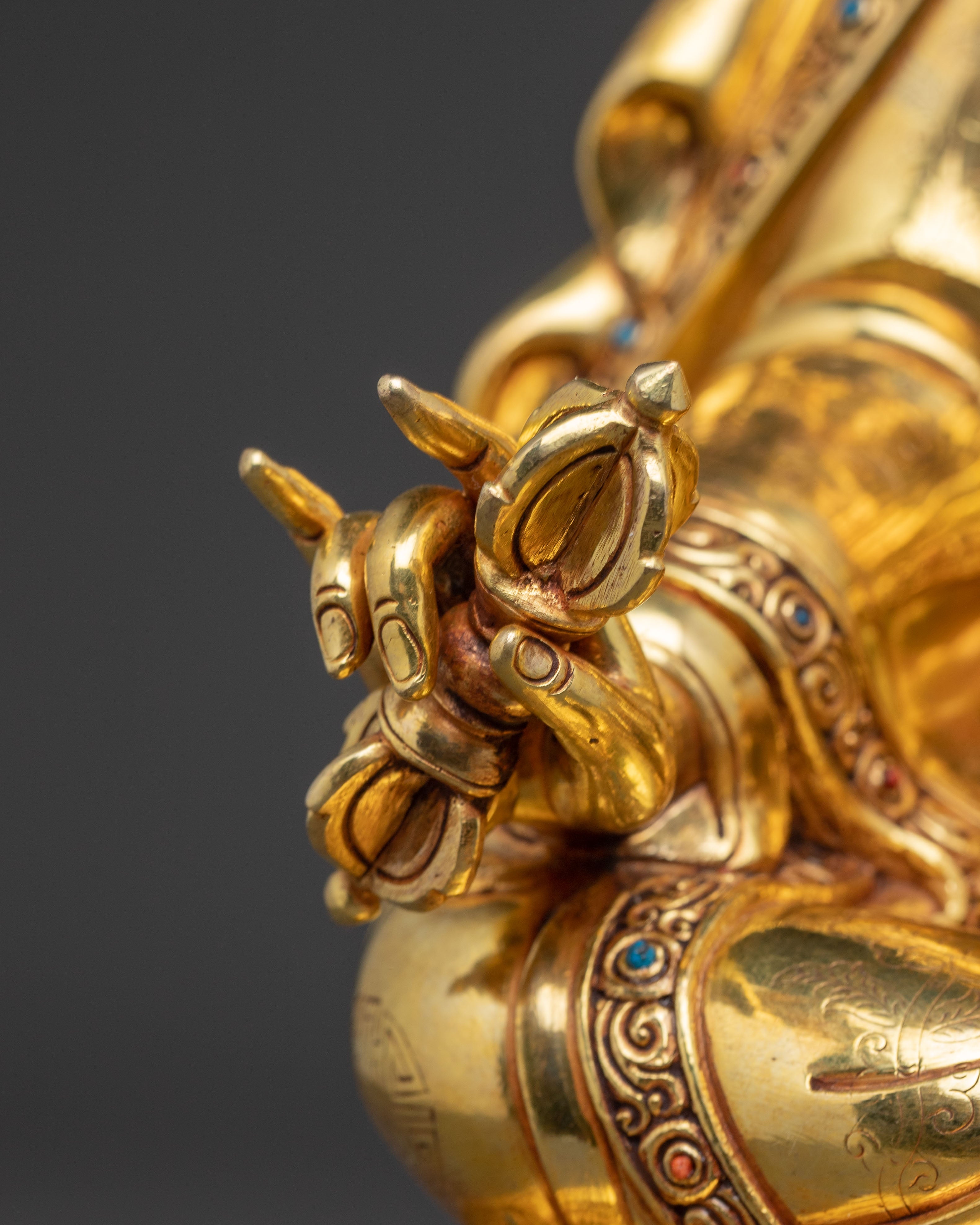 Handcrafted Radiant Statue of Guru Padmasambhava | Lotus-Born Master