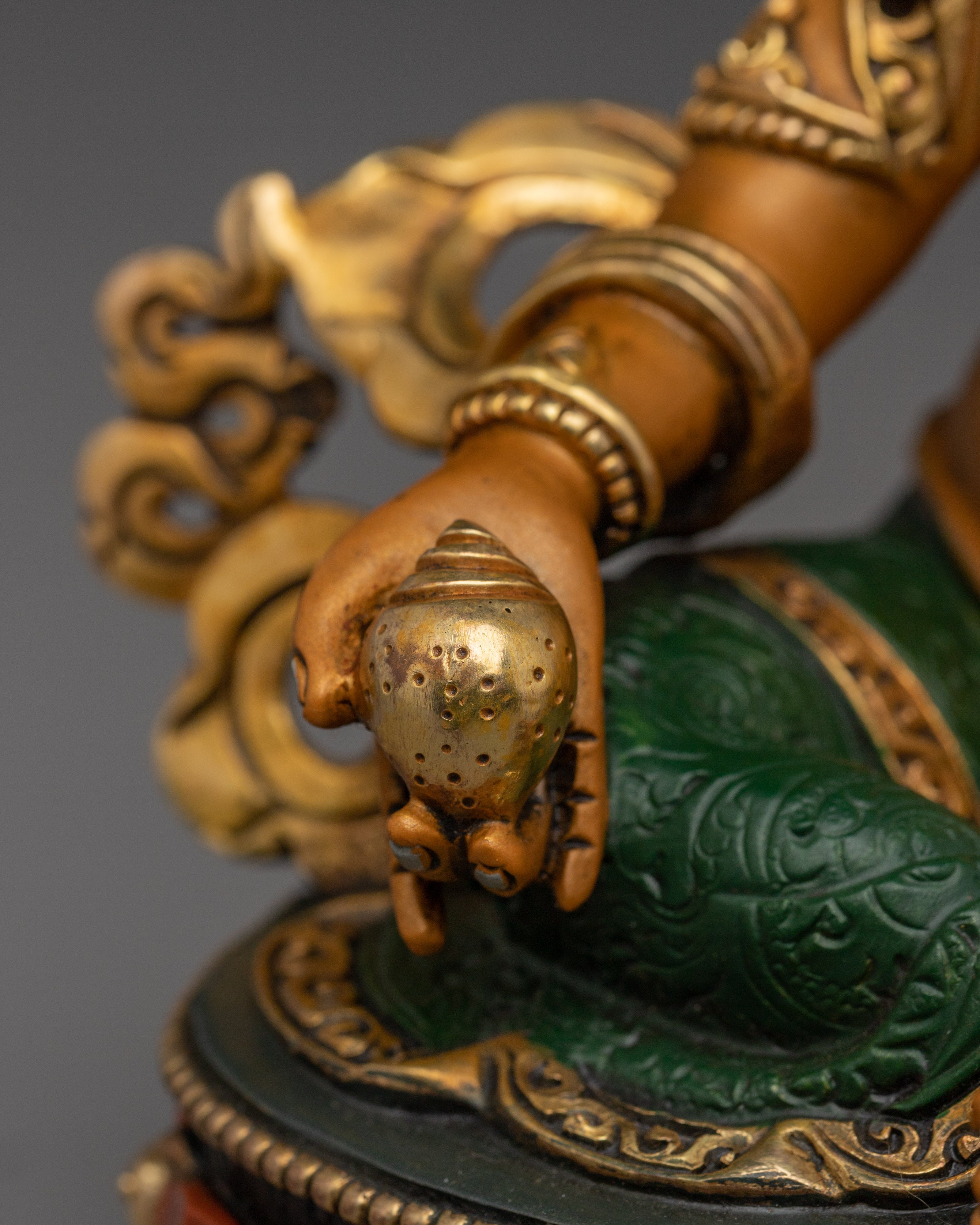 Wealth Deity Dzambhala Copper Sculpture | Tibetan Buddhist Altar Decor
