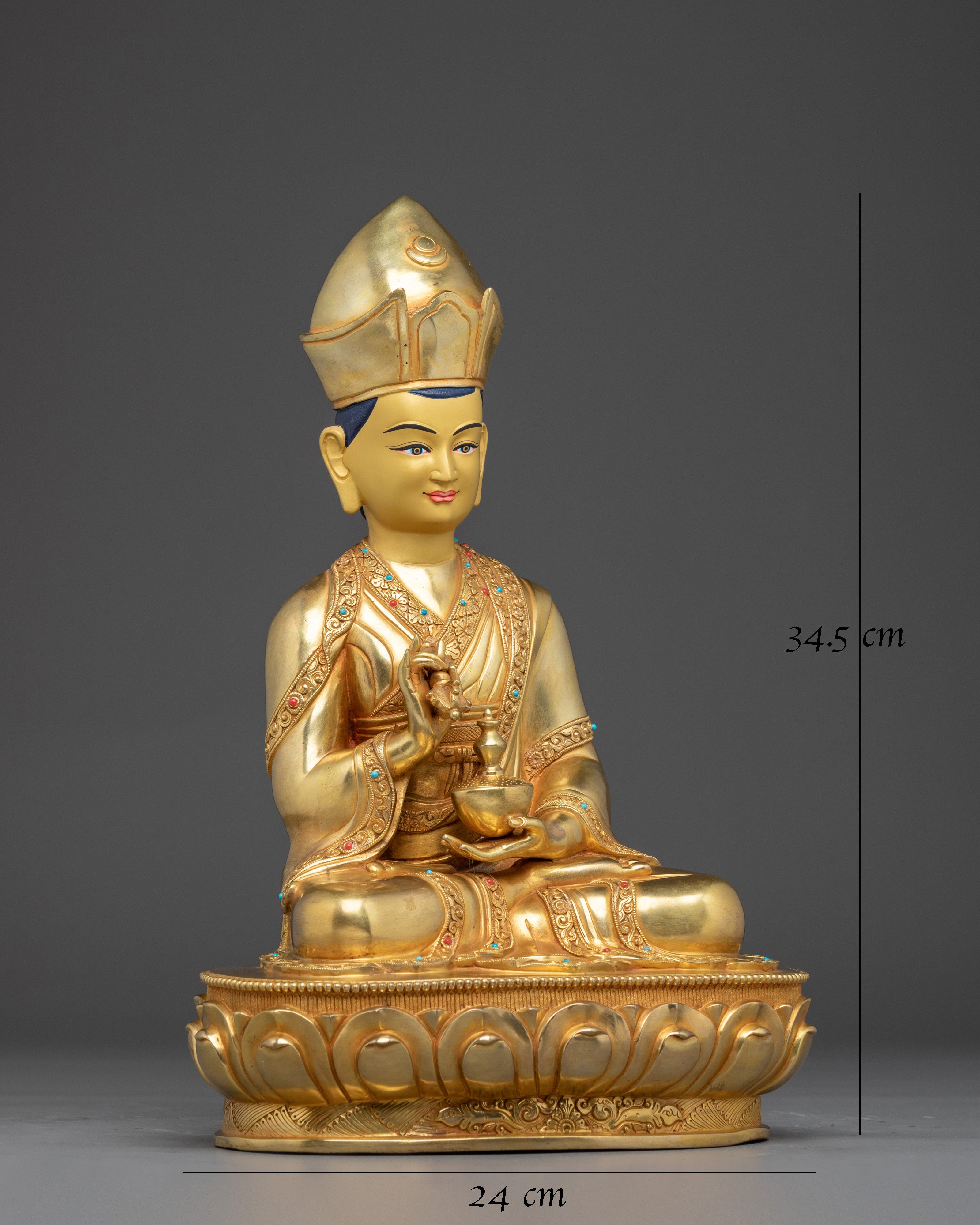 Karmapa Statue: Head of Karma Kagyu Lineage 